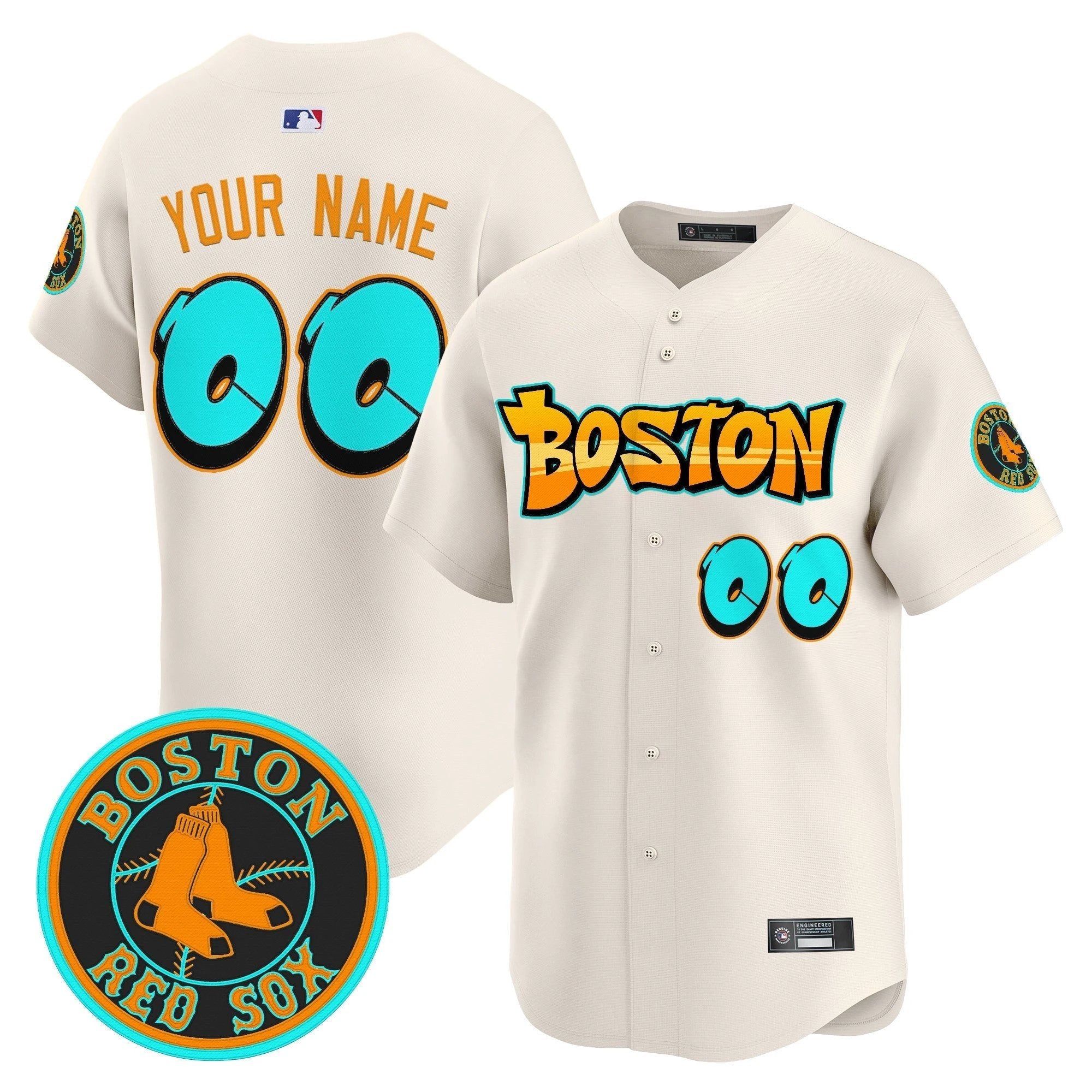 Boston Red Sox 'Graffiti Streetstyle Edition' Vapor Premier Limited Custom Jersey - All Stitched by Boston Red Sox