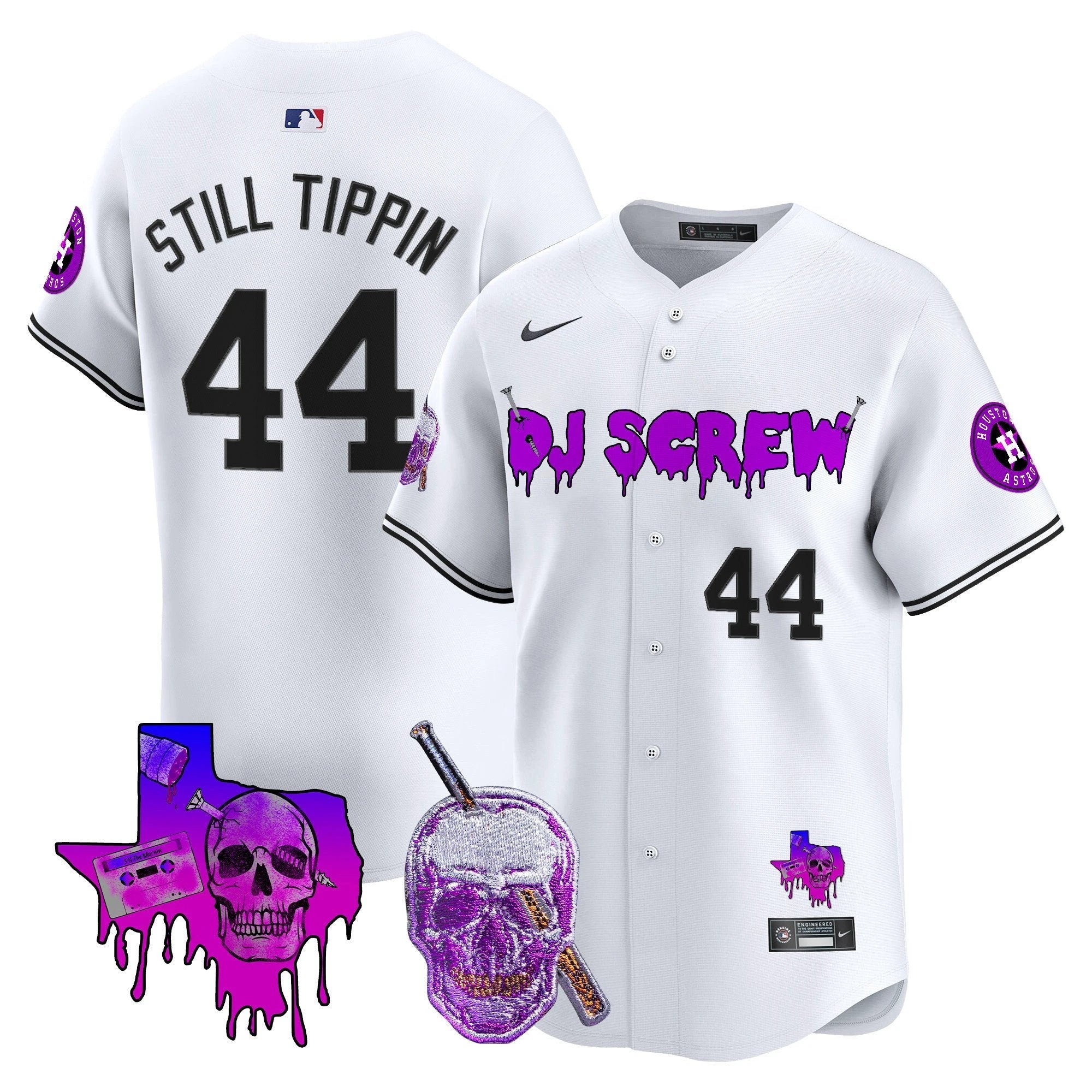 Astros DJ Screw Vapor Premier Limited Jersey - All Stitched by Houston Astros