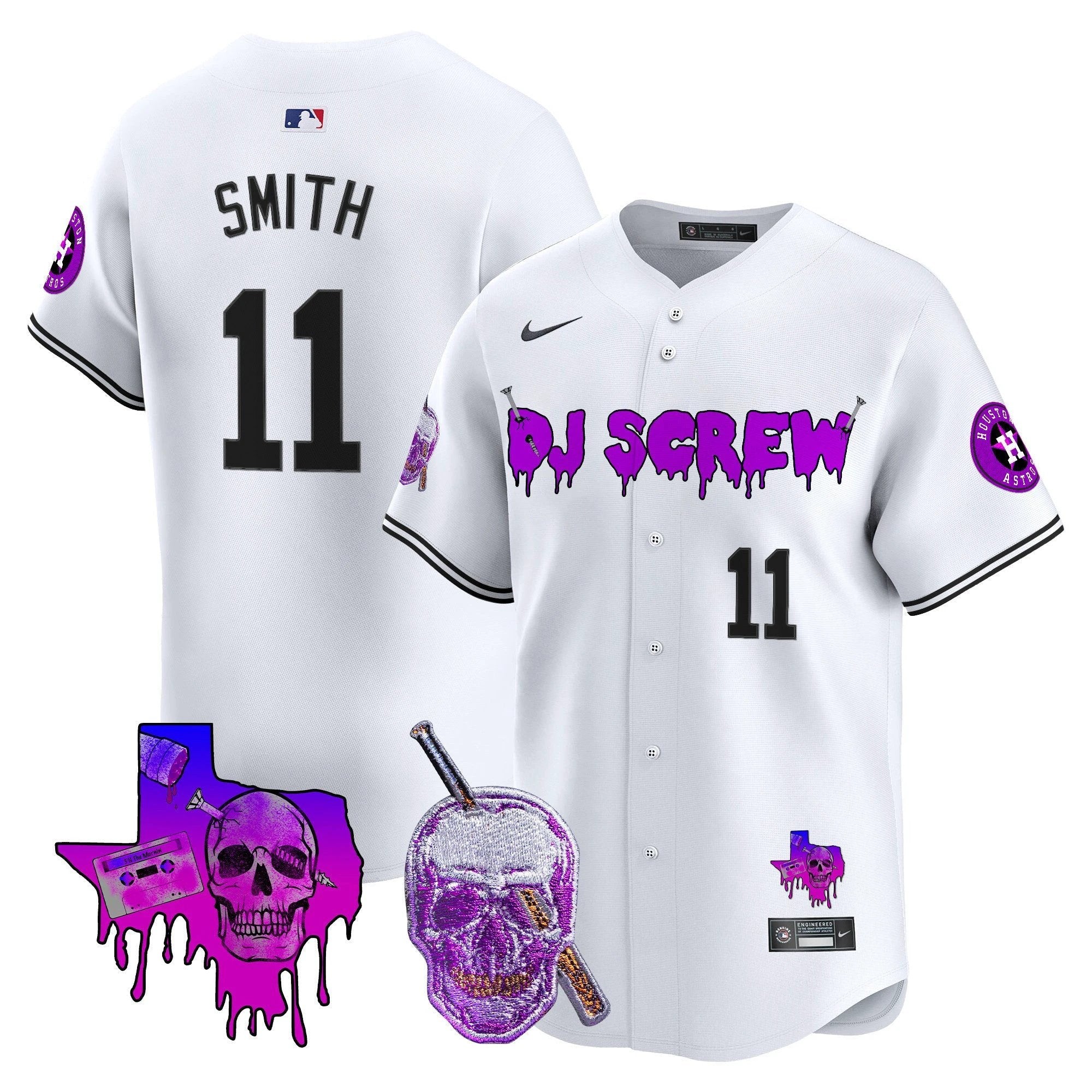 Astros DJ Screw Vapor Premier Limited Jersey - All Stitched by Houston Astros