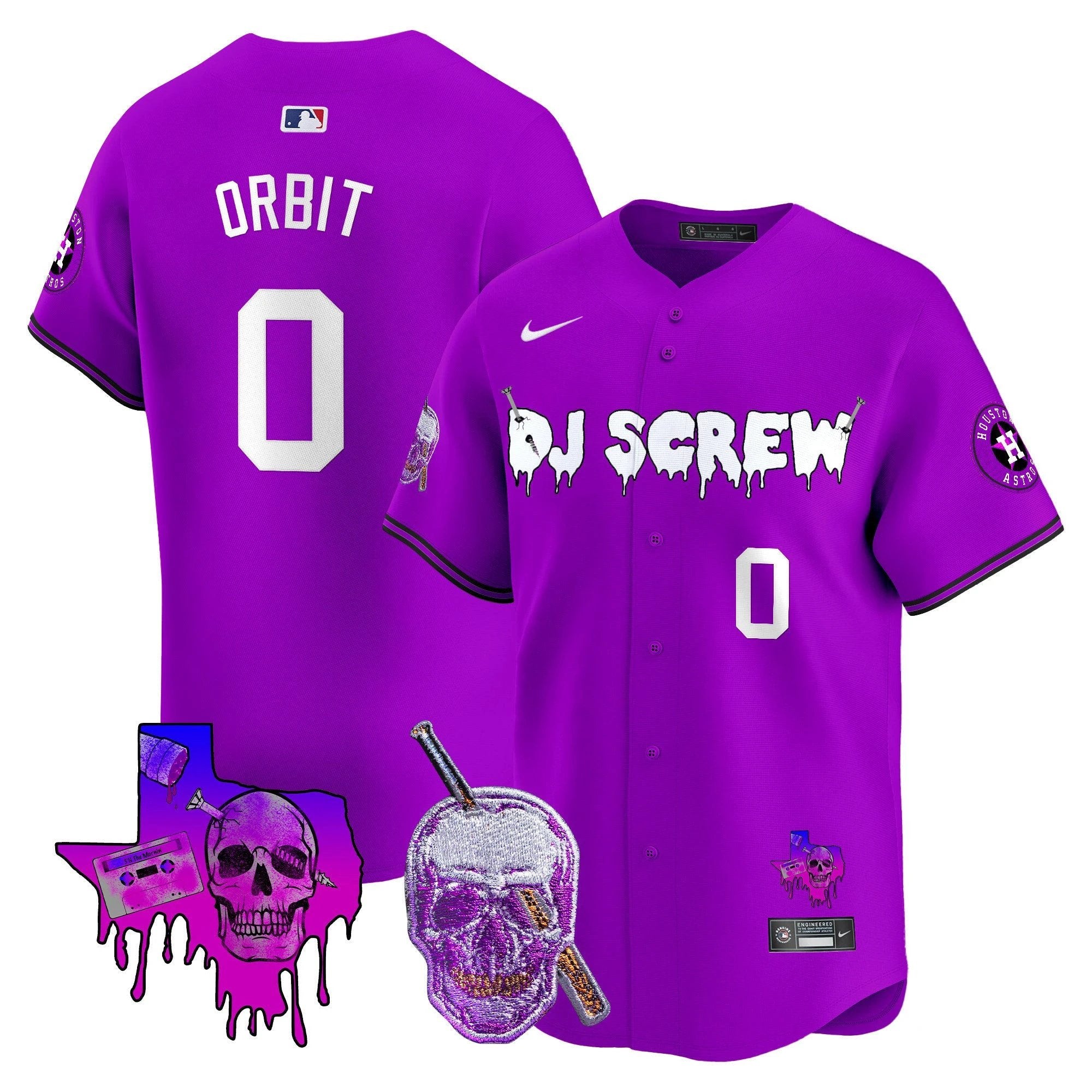 Astros DJ Screw Vapor Premier Limited Jersey - All Stitched by Houston Astros