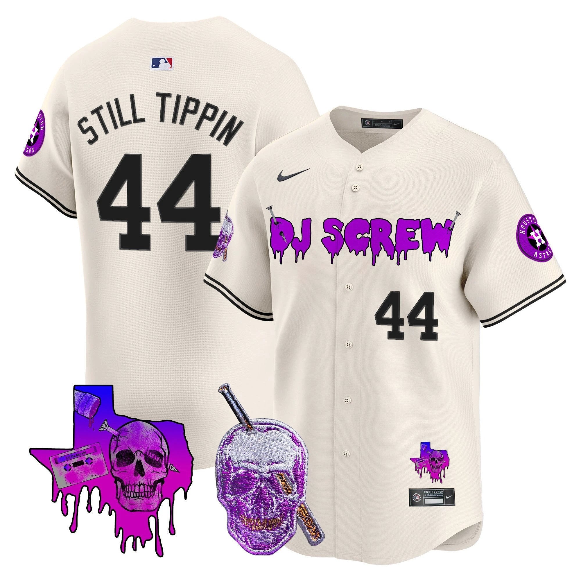 Astros DJ Screw Vapor Premier Limited Jersey - All Stitched by Houston Astros