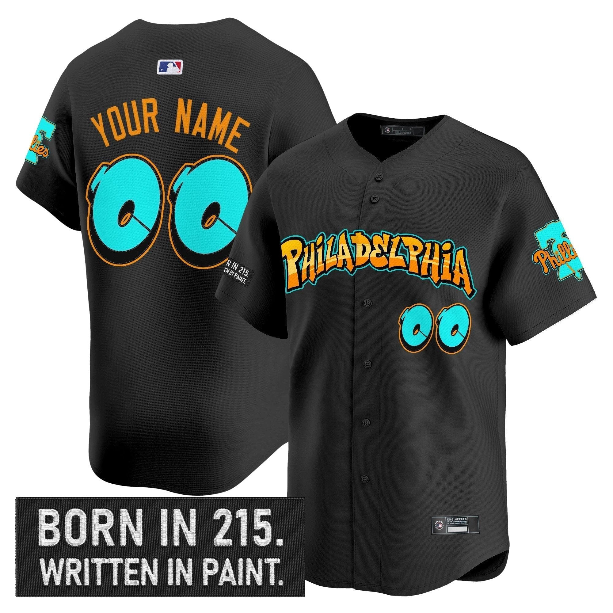 Philadelphia Phillies 'Graffiti Broad Street Edition 'Vapor Premier Limited Custom Jersey V2 - All Stitched by Philadelphia Phillies