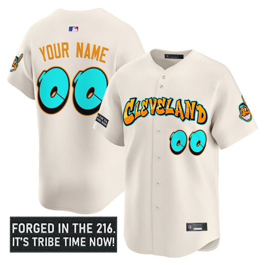 Cleveland Indians 'Graffiti 216 Ink Edition' Vapor Premier Limited Custom Jersey - All Stitched by Cleveland Indians