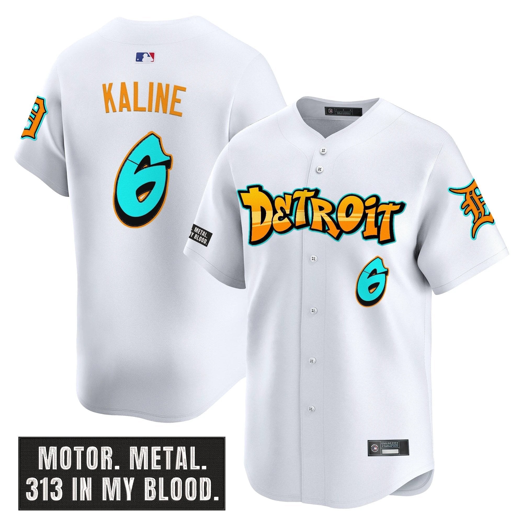 DET 'Graffiti Motor City Edition' Vapor Premier Limited Jersey - All Stitched by Digigearus
