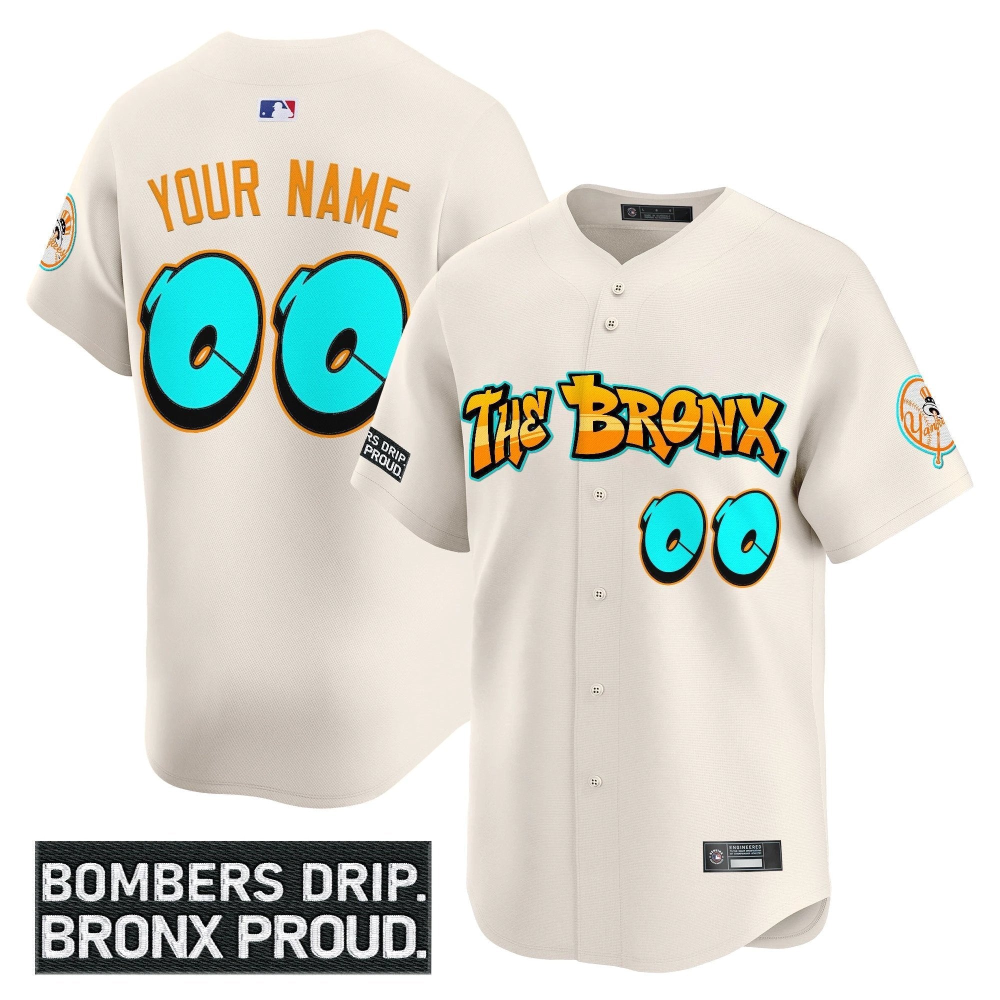 Yankees 'Graffiti Bronx Bombers Edition' Vapor Premier Limited Custom Jersey - All Stitched by New York Yankees