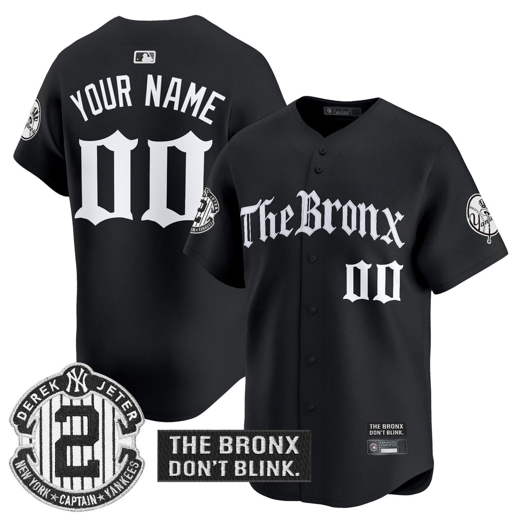 Yankees 'The Bronx - Gothic Ink Drop Edition' Vapor Premier Limited Custom Jersey - All Stitched by New York Yankees