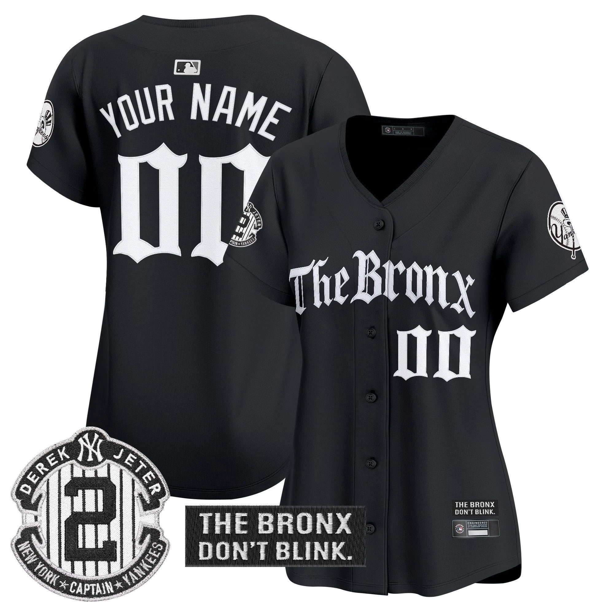 Yankees 'The Bronx - Gothic Ink Drop Edition' Vapor Premier Limited Custom Jersey - All Stitched by New York Yankees