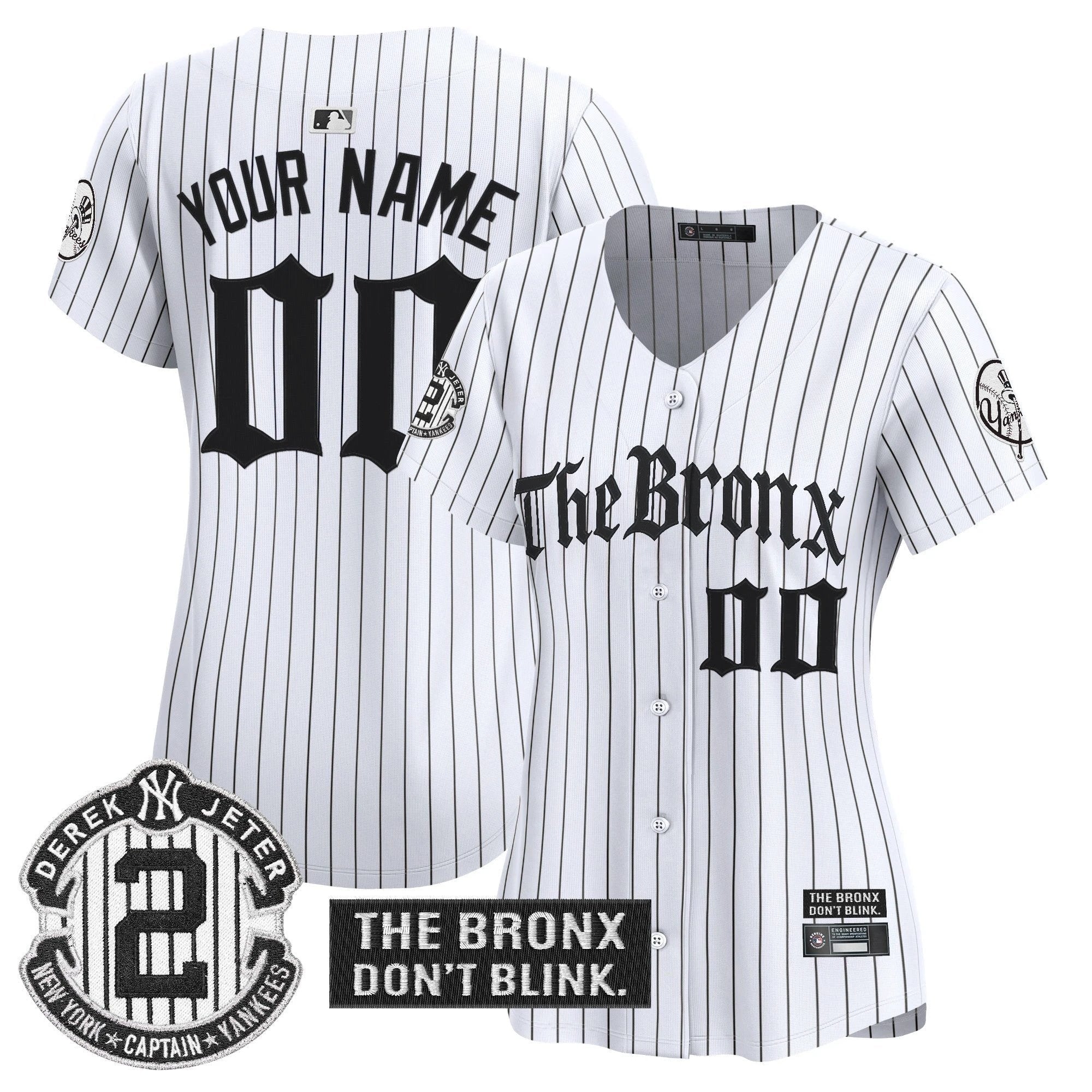 Yankees 'The Bronx - Gothic Ink Drop Edition' Vapor Premier Limited Custom Jersey - All Stitched by New York Yankees