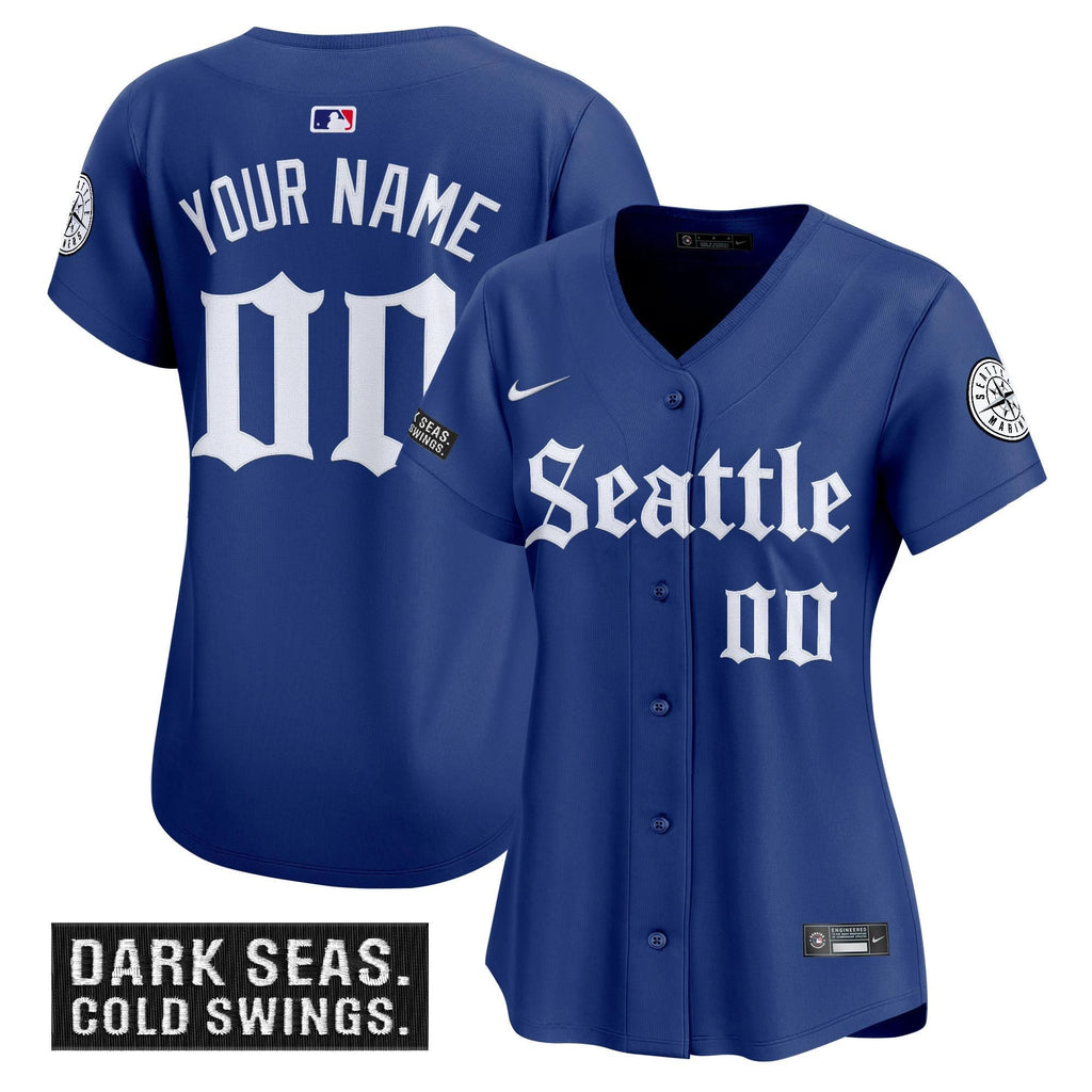 Seattle Mariners 'Deep Sea Gothic Edition' Vapor Premier Limited Custom Jersey - All Stitched by Seattle Mariners