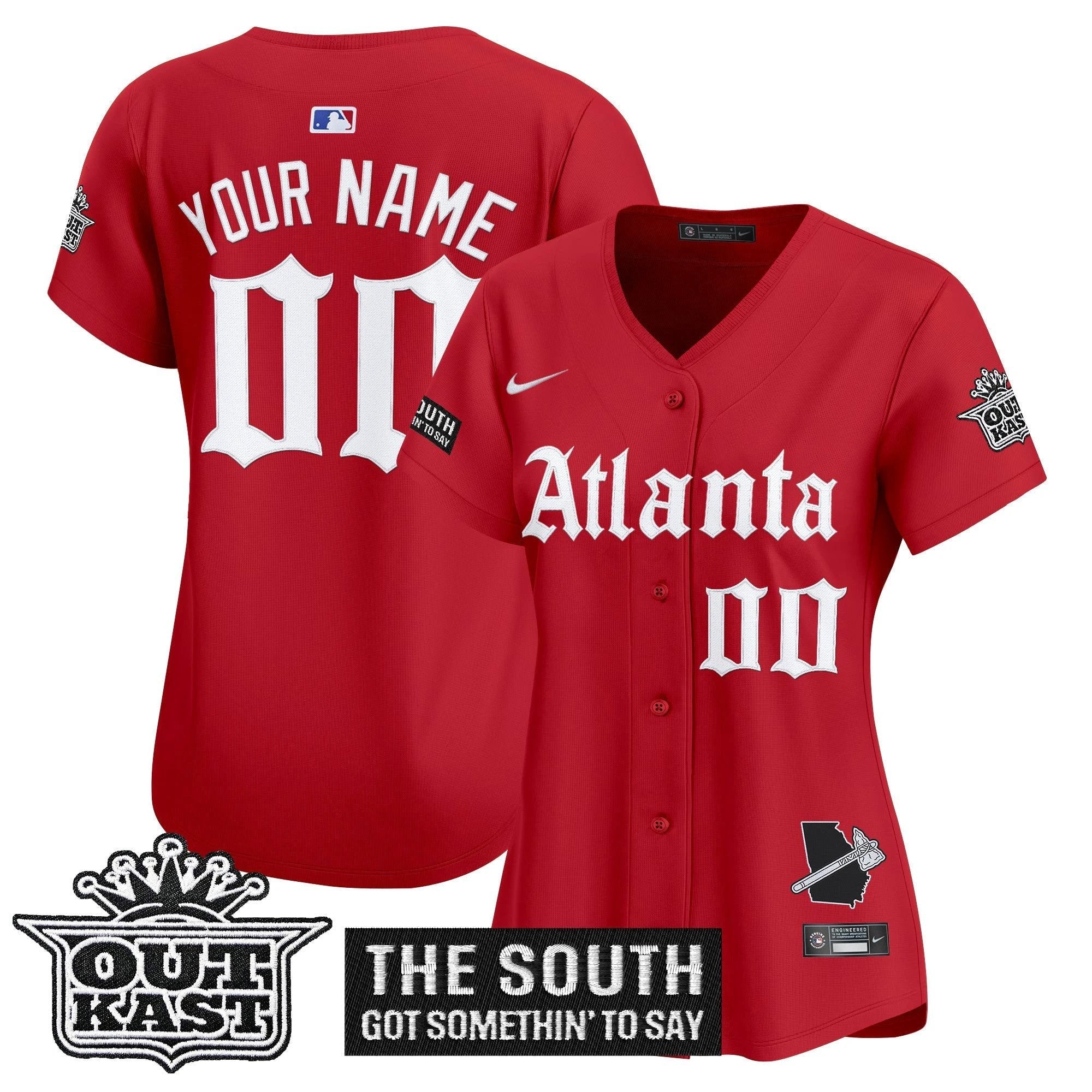 Atlanta Braves 'Gothic South x Outkast Edition' Vapor Premier Limited Custom Jersey - All Stitched by Atlanta Braves