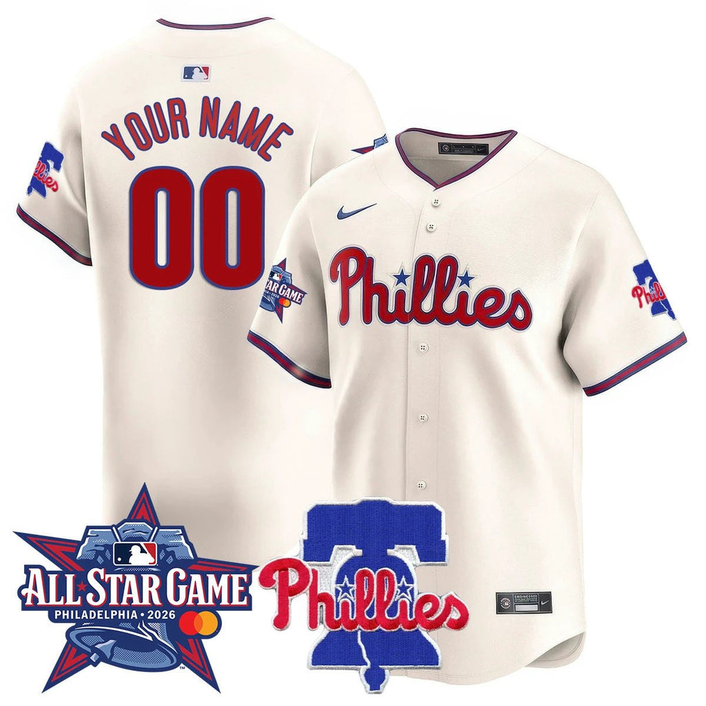 Philadelphia Phillies 2026 MLB All-Star Custom Jersey - All Stitched by Philadelphia Phillies