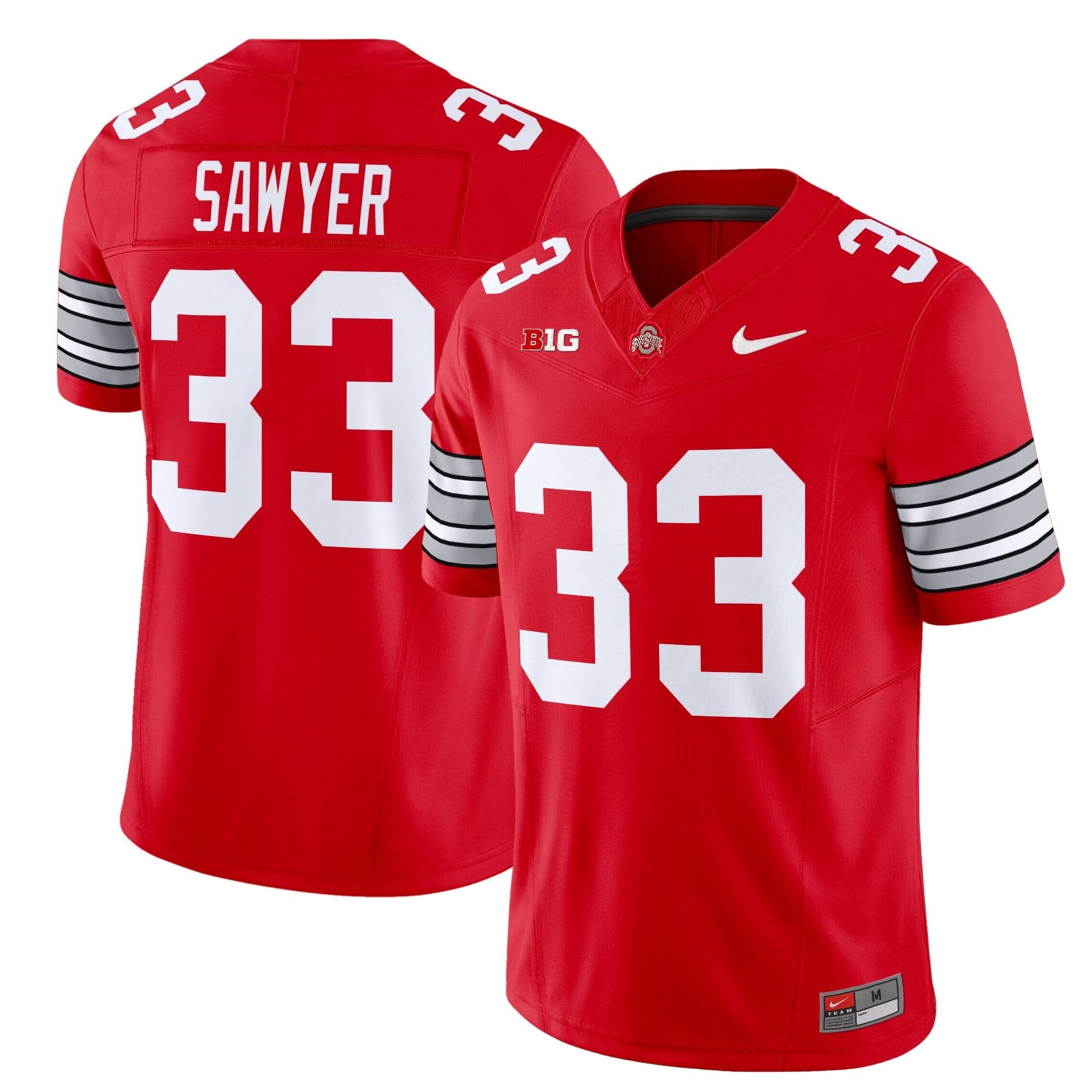 OSB 'Heritage Stripe' 2025/26 Vapor Limited Jersey by Ohio State Buckeyes