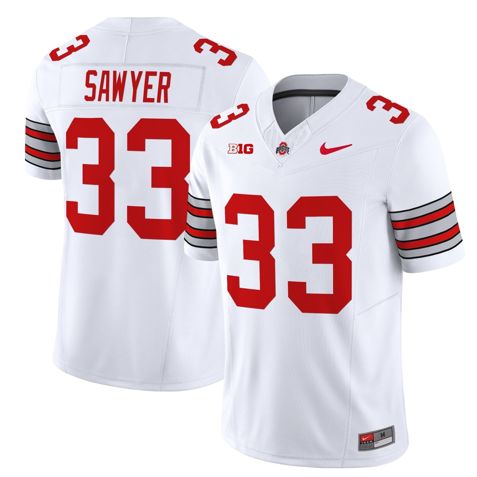 OSB 'Heritage Stripe' 2025/26 Vapor Limited Jersey by Ohio State Buckeyes