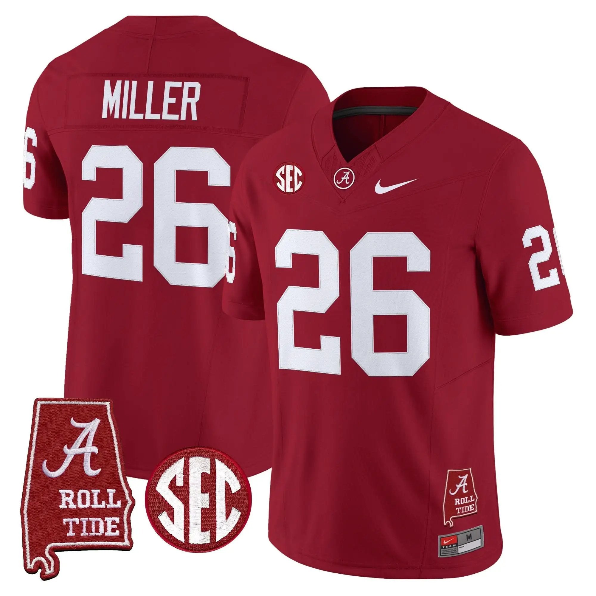 ACT Throwback Vapor Limited Jersey - Alabama Map by Alabama Crimson Tide
