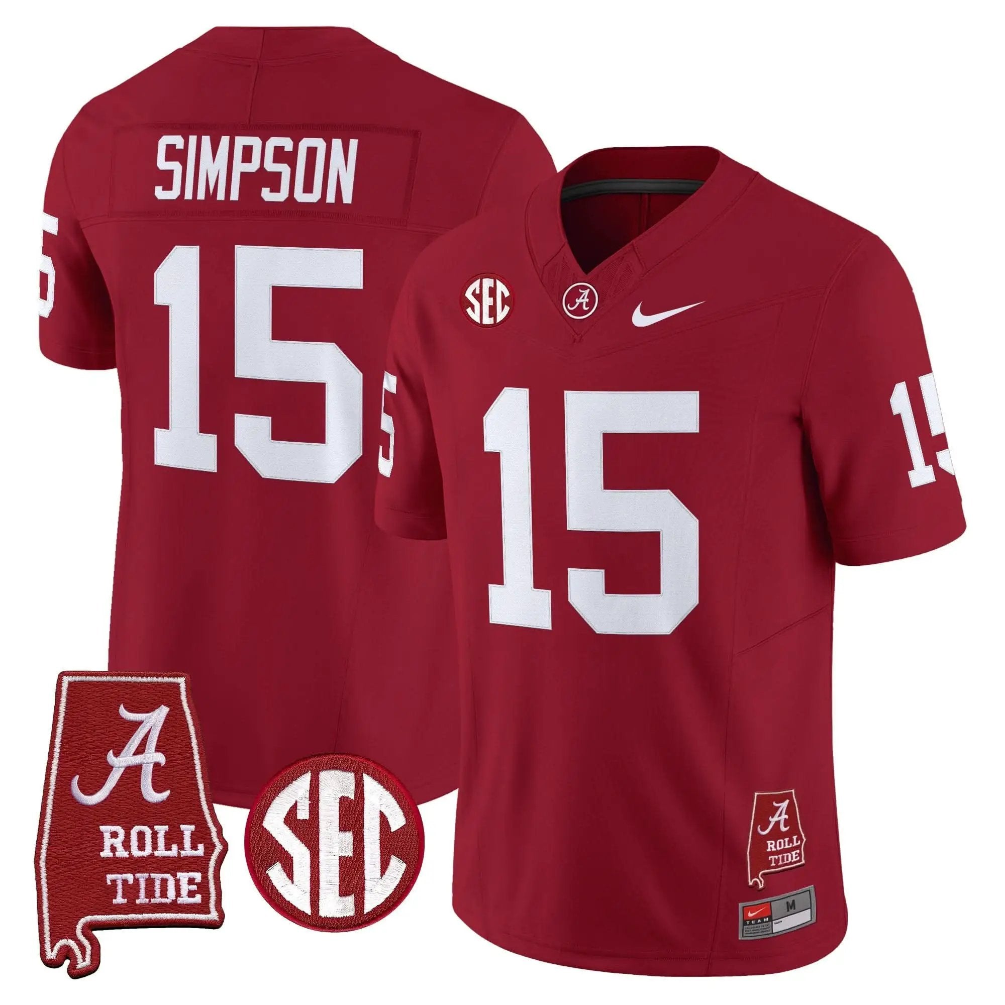 ACT Throwback Vapor Limited Jersey - Alabama Map by Alabama Crimson Tide