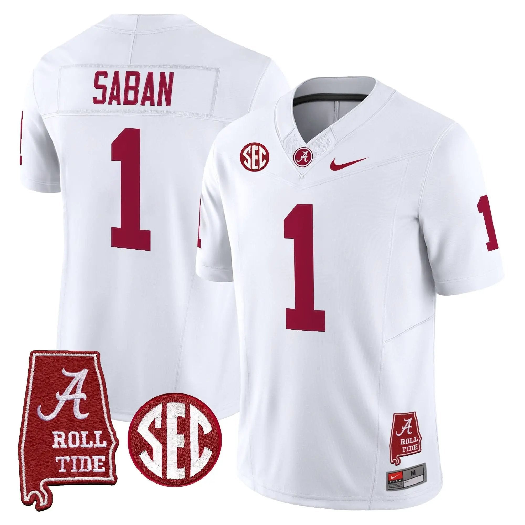 ACT Throwback Vapor Limited Jersey - Alabama Map by Alabama Crimson Tide