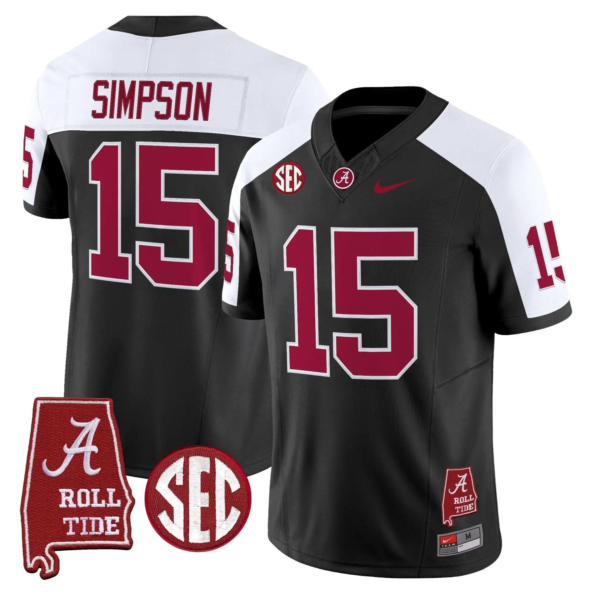 ACT Throwback Vapor Limited Jersey - Alabama Map by Alabama Crimson Tide