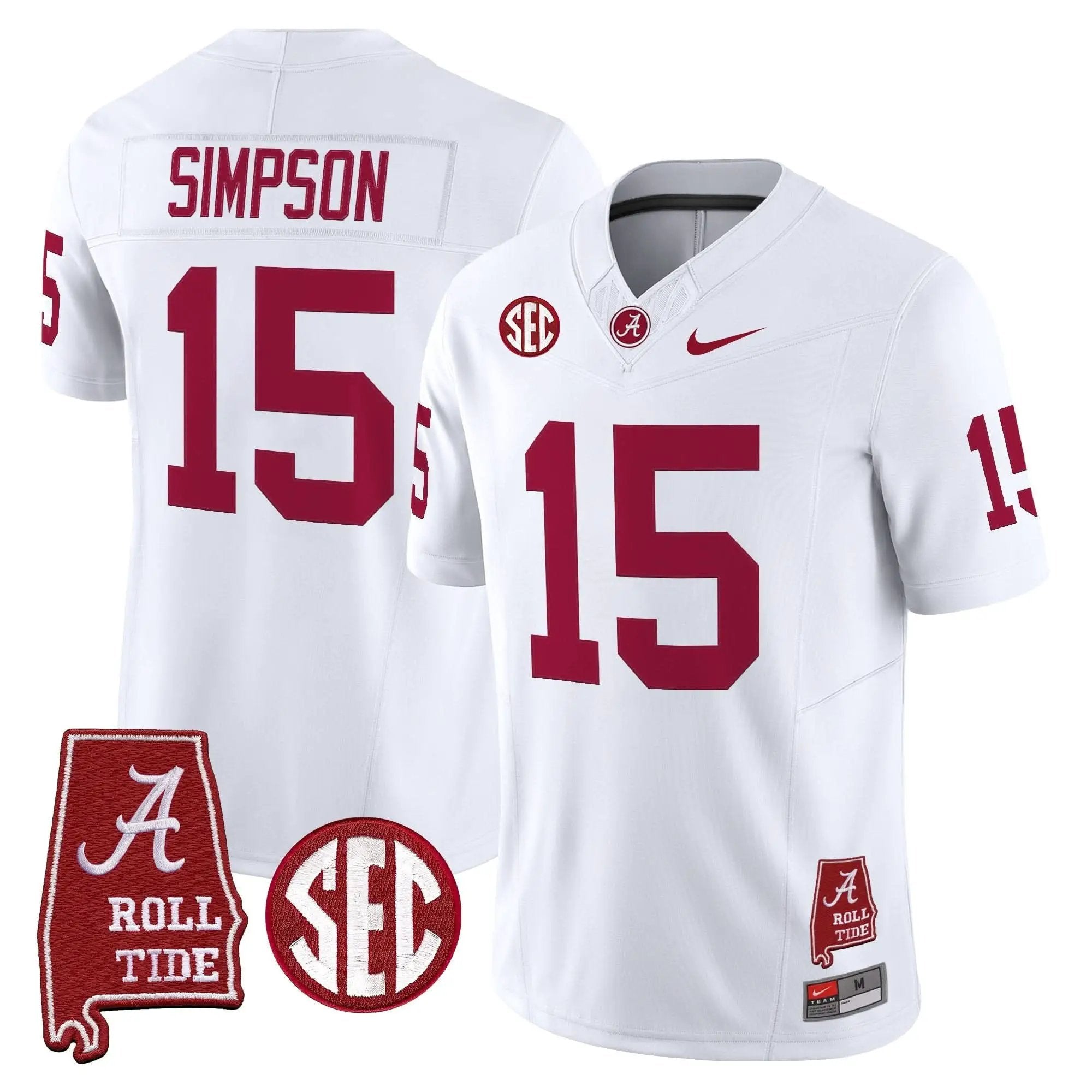 ACT Throwback Vapor Limited Jersey - Alabama Map by Alabama Crimson Tide