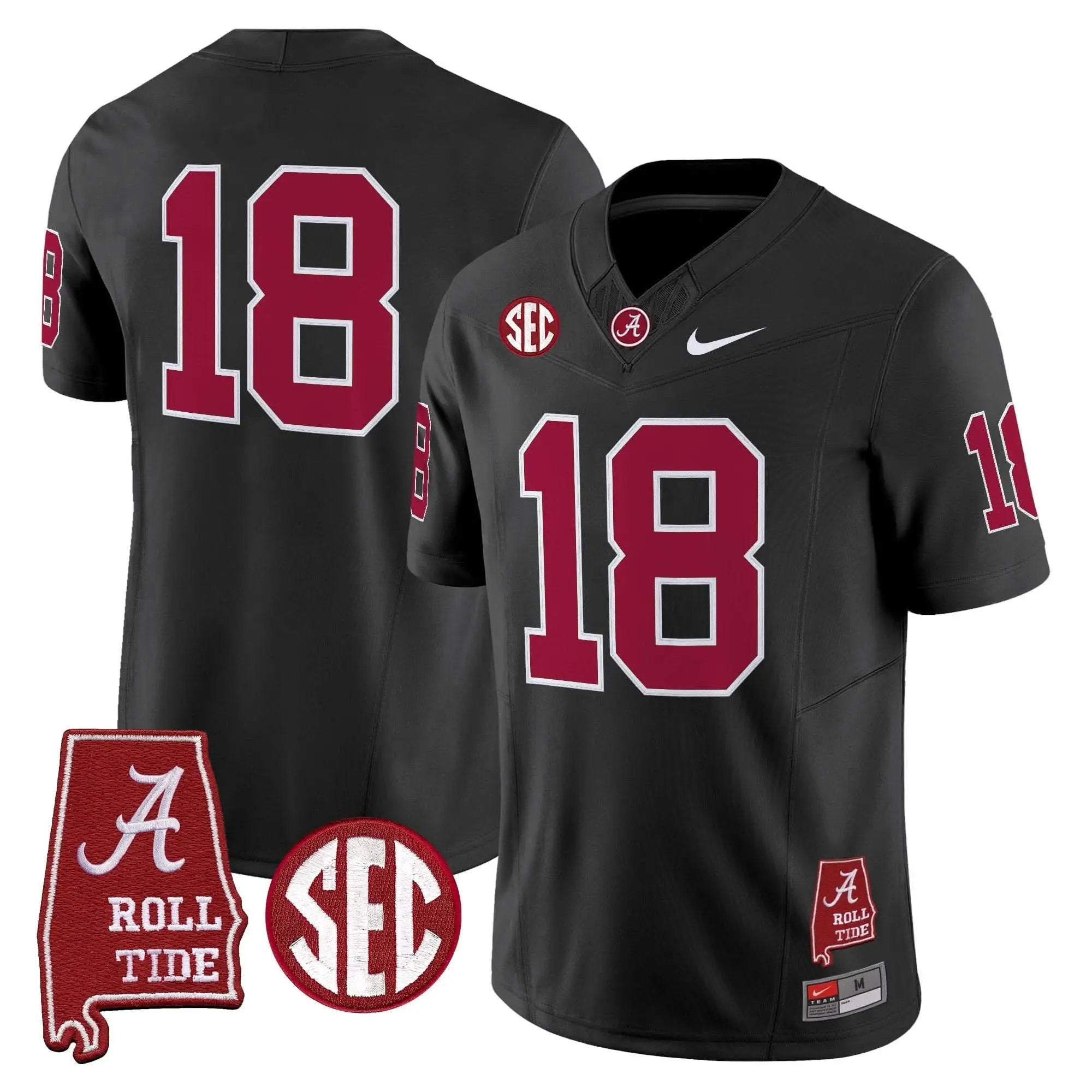 ACT Throwback Vapor Limited Jersey - Alabama Map by Alabama Crimson Tide