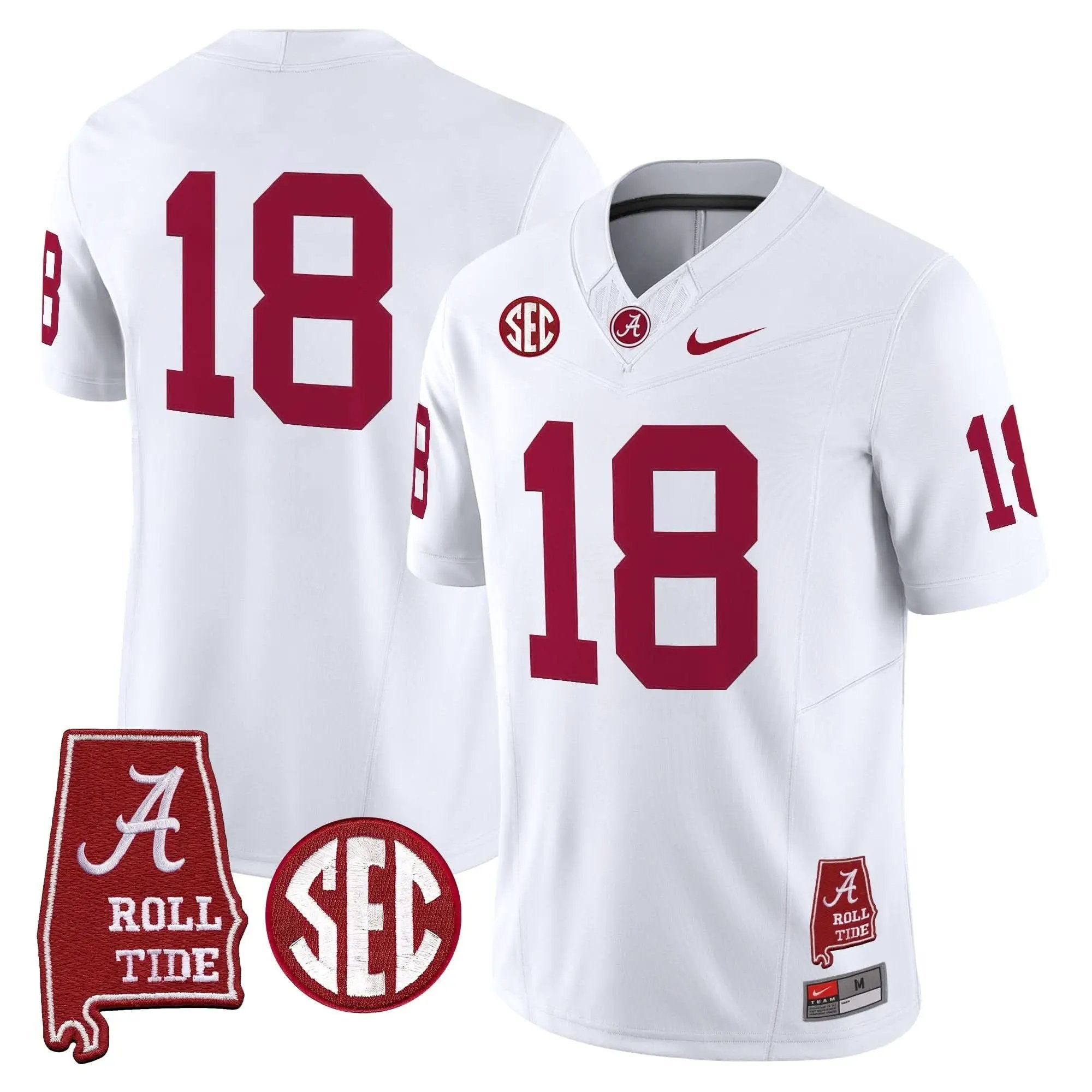 ACT Throwback Vapor Limited Jersey - Alabama Map by Alabama Crimson Tide