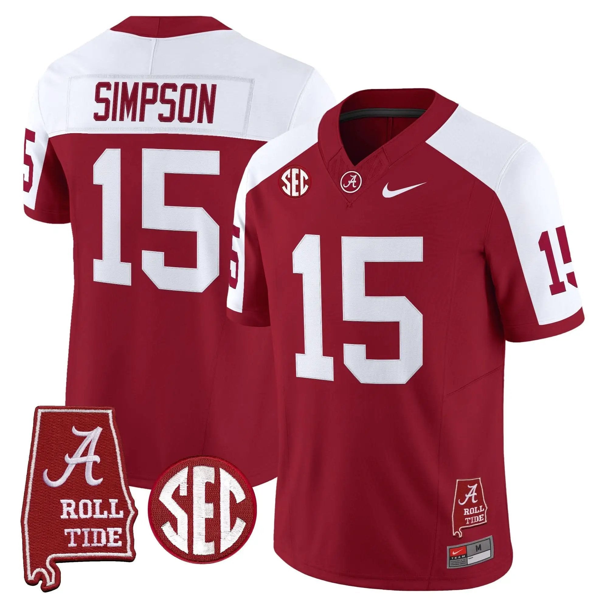 ACT Throwback Vapor Limited Jersey - Alabama Map by Alabama Crimson Tide