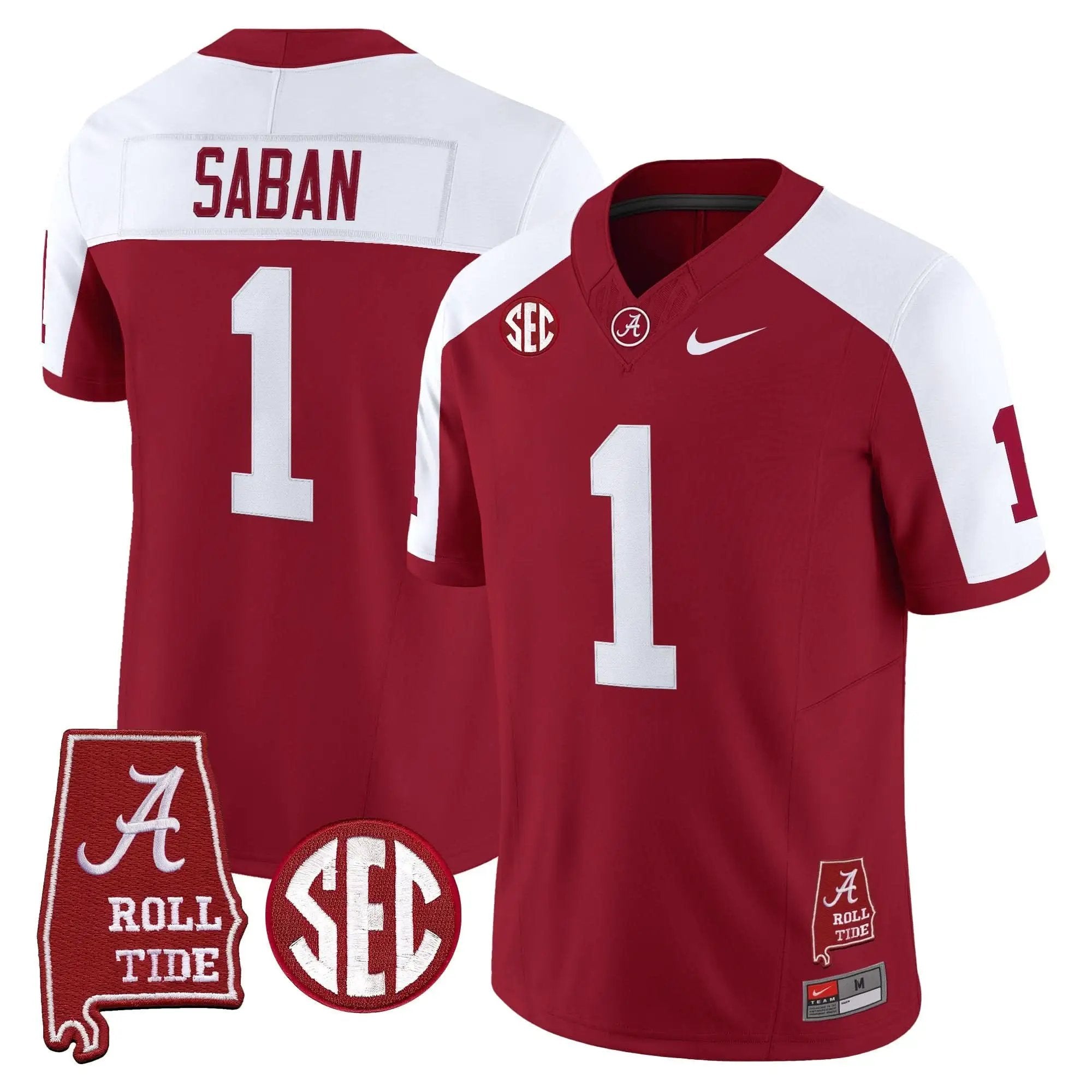 ACT Throwback Vapor Limited Jersey - Alabama Map by Alabama Crimson Tide
