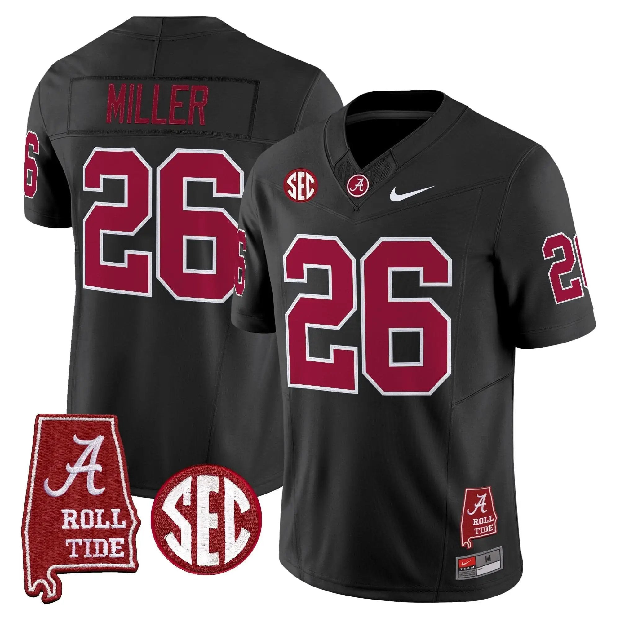 ACT Throwback Vapor Limited Jersey - Alabama Map by Alabama Crimson Tide