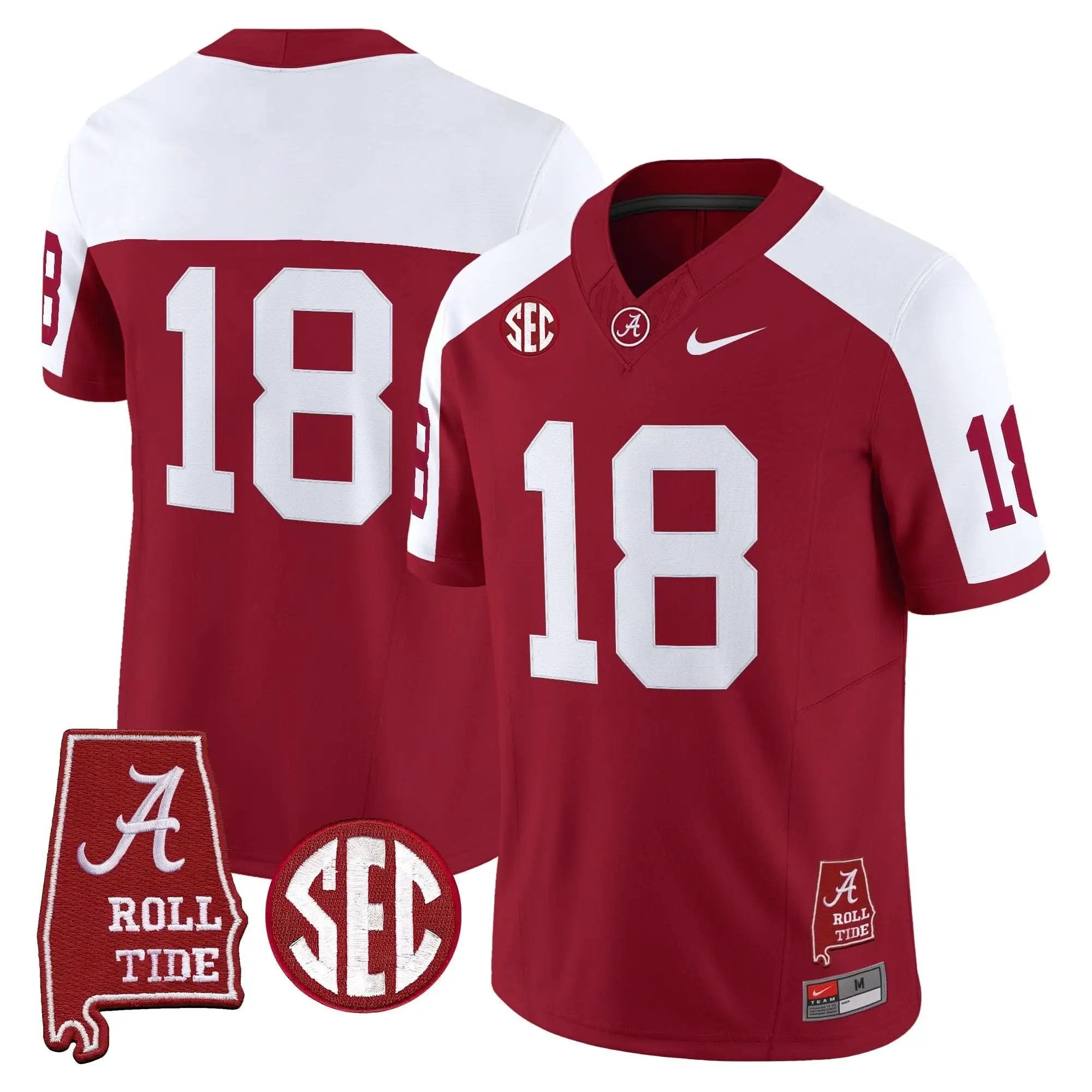 ACT Throwback Vapor Limited Jersey - Alabama Map by Alabama Crimson Tide