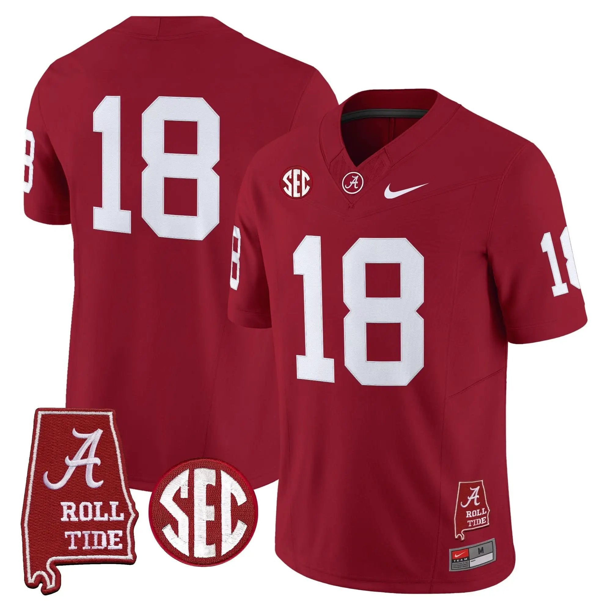 ACT Throwback Vapor Limited Jersey - Alabama Map by Alabama Crimson Tide