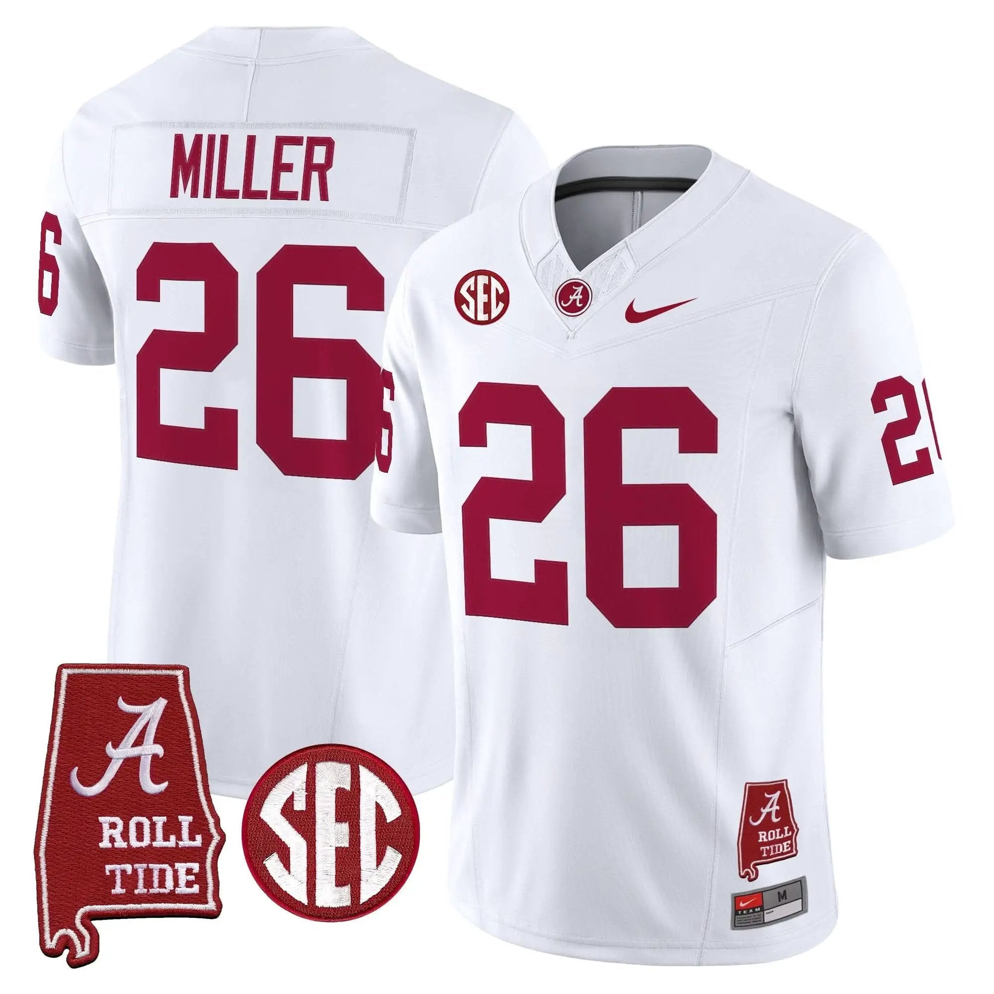 ACT Throwback Vapor Limited Jersey - Alabama Map by Alabama Crimson Tide