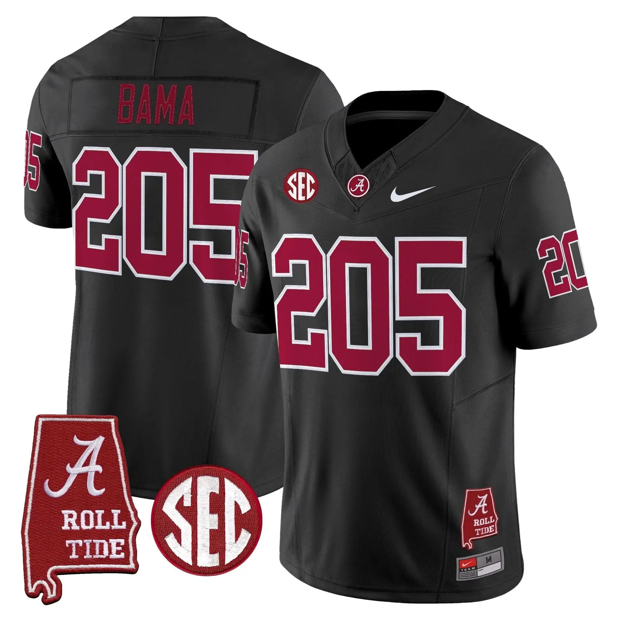 ACT Throwback Vapor Limited Jersey - Alabama Map by Alabama Crimson Tide