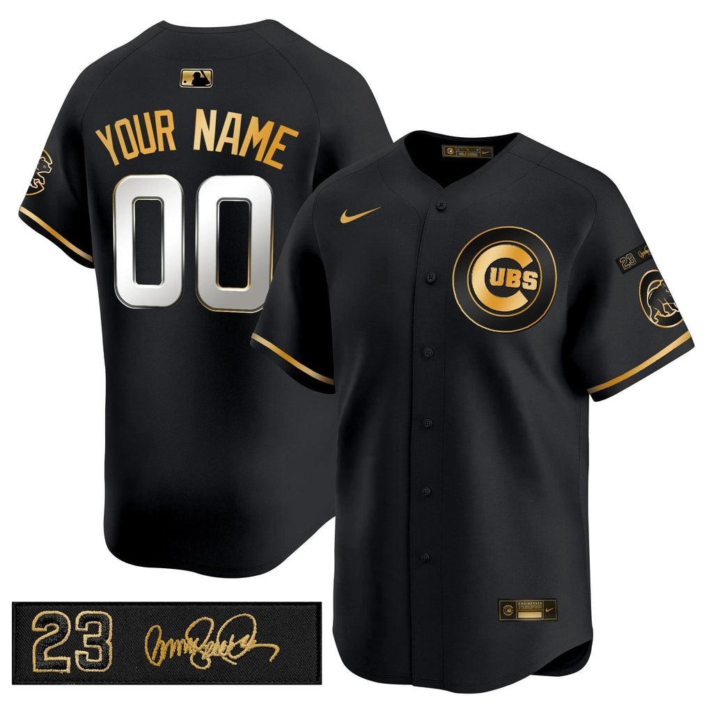 Chicago Cubs 'Ryne Sandberg Tribute' Vapor Premier Limited Custom Jersey V3 - All Stitched by Chicago Cubs