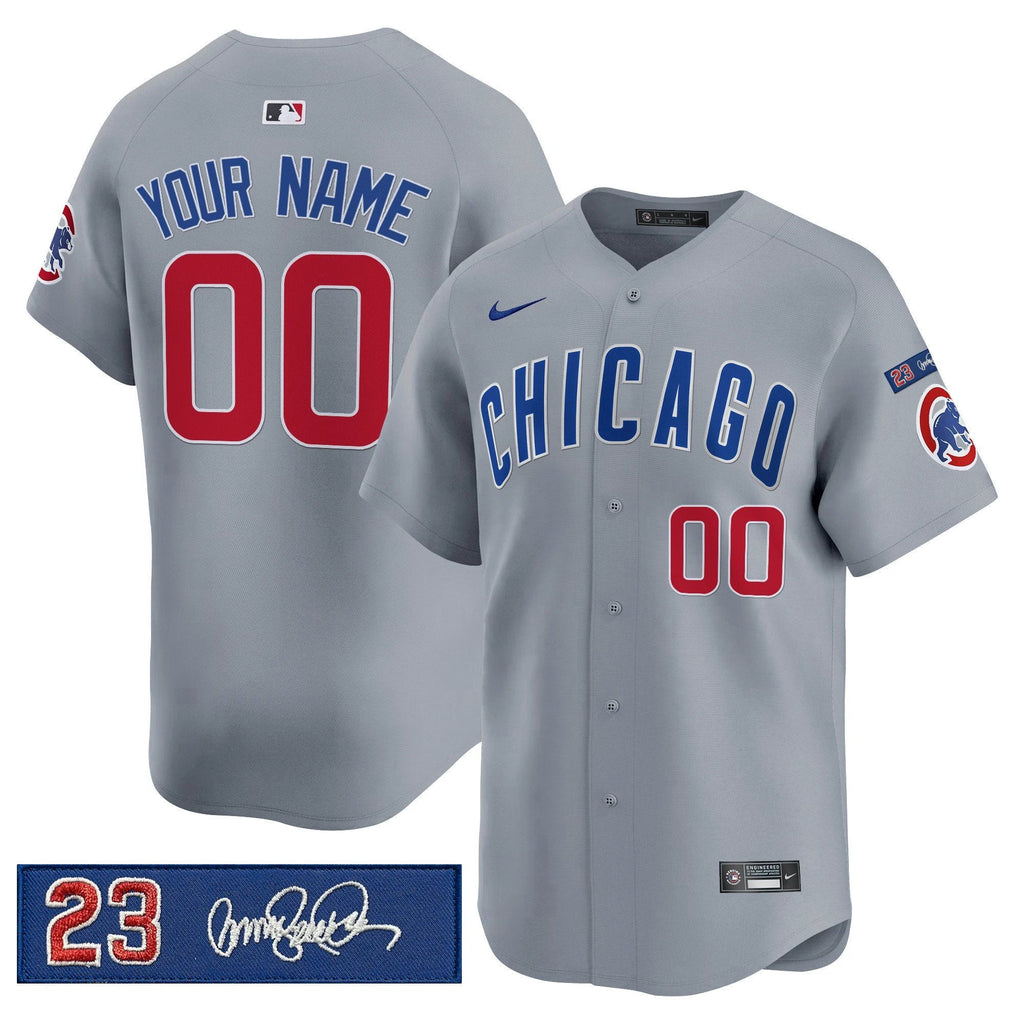 Chicago Cubs 'Ryne Sandberg Tribute' Vapor Premier Limited Custom Jersey V3 - All Stitched by Chicago Cubs