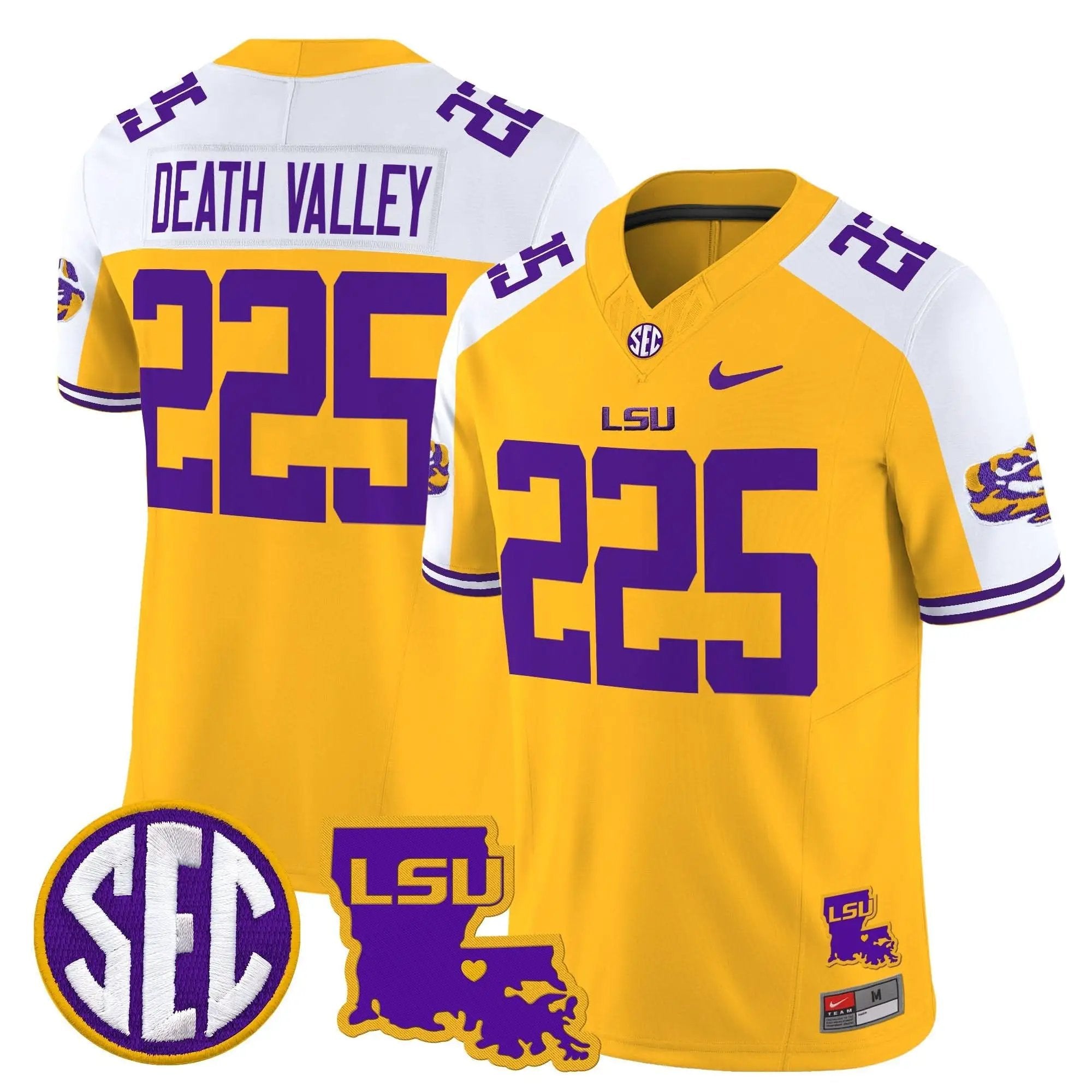 LSU 2025 Louisiana Patch Vapor Limited Jersey by LSU Tigers