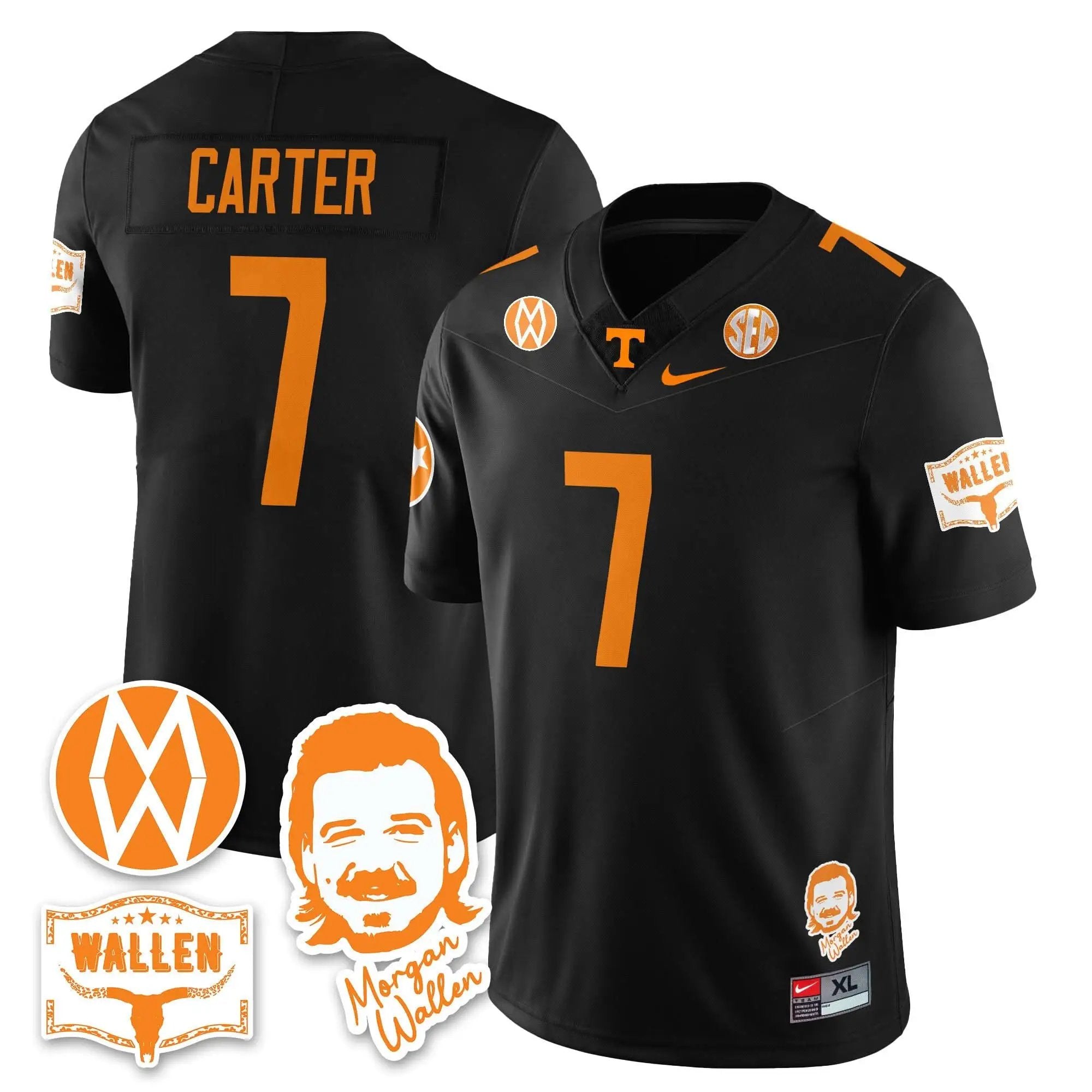 TV Morgan Wallen 2025 Jersey by Tennessee Volunteers