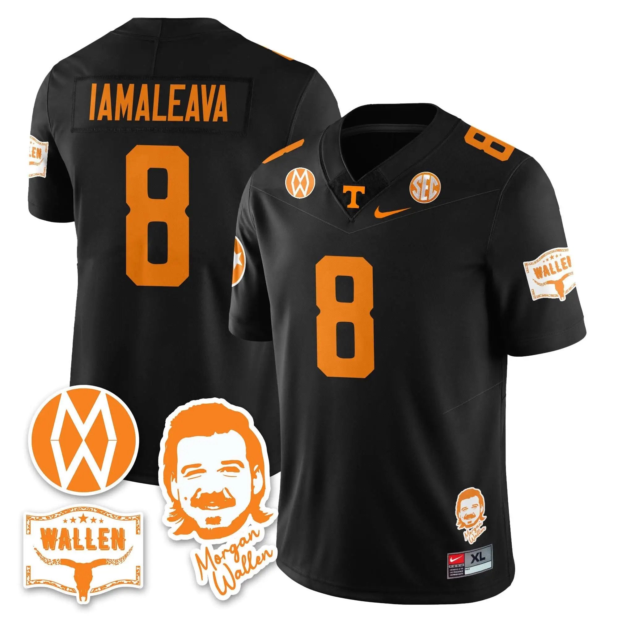 TV Morgan Wallen 2025 Jersey by Tennessee Volunteers