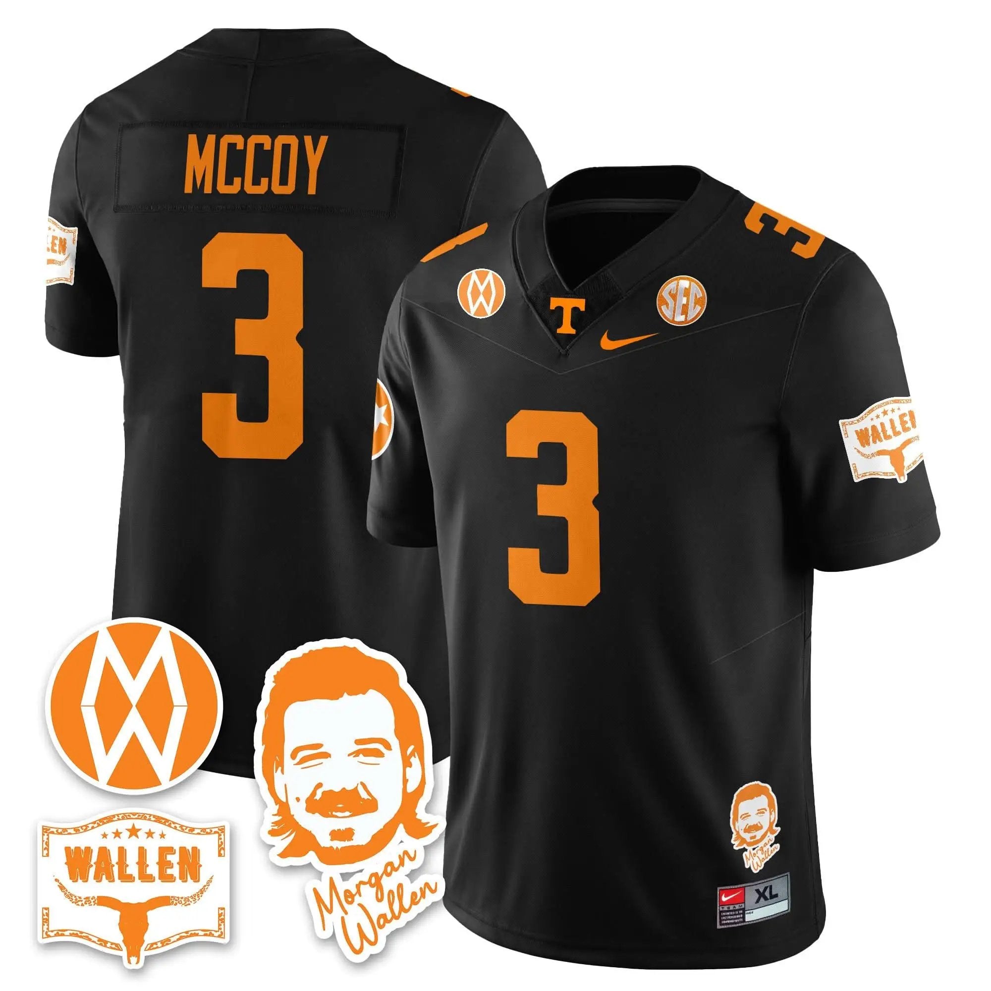 TV Morgan Wallen 2025 Jersey by Tennessee Volunteers