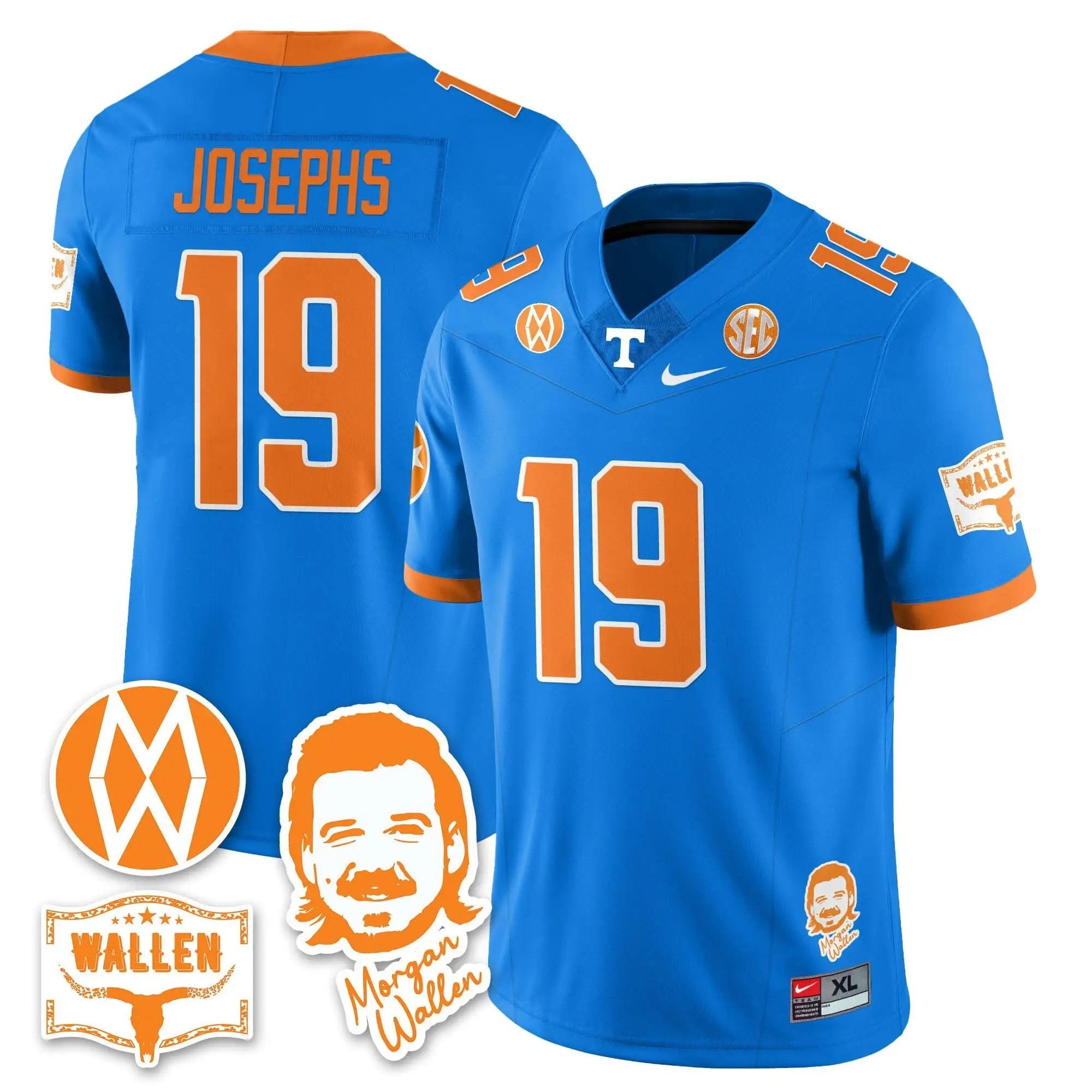 TV Morgan Wallen 2025 Jersey by Tennessee Volunteers
