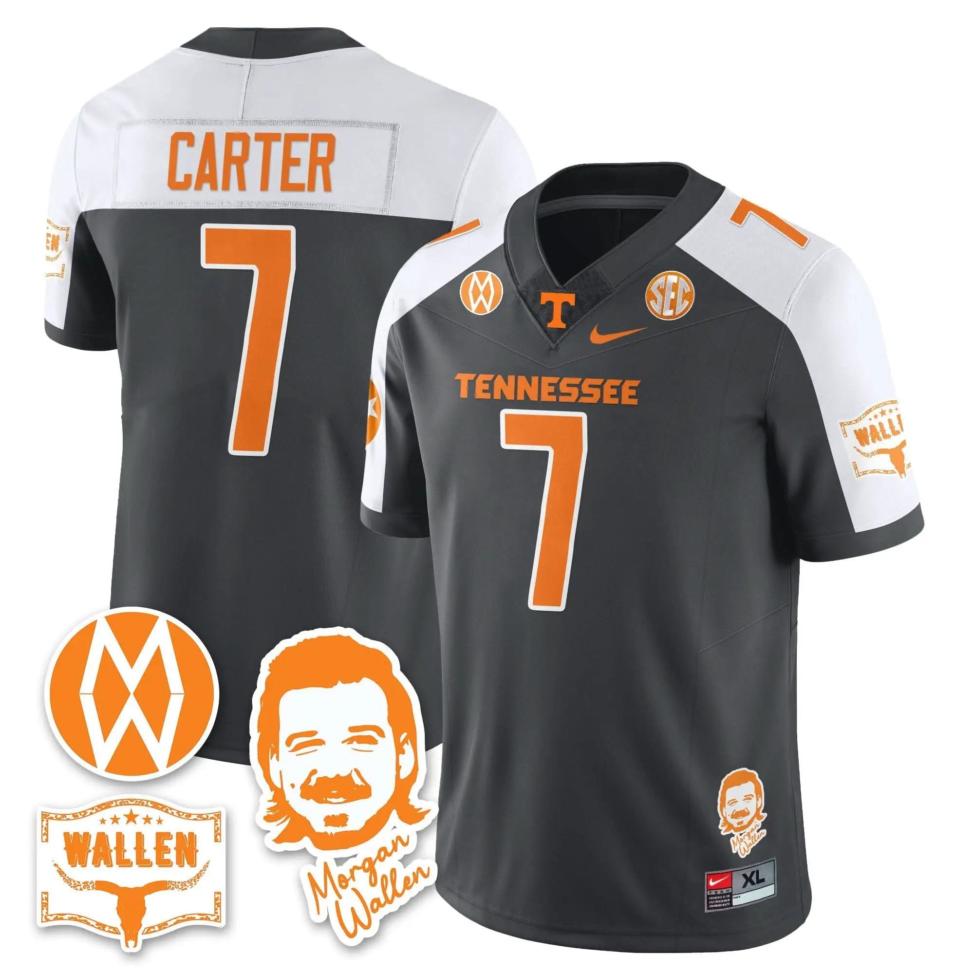 TV Morgan Wallen 2025 Jersey by Tennessee Volunteers