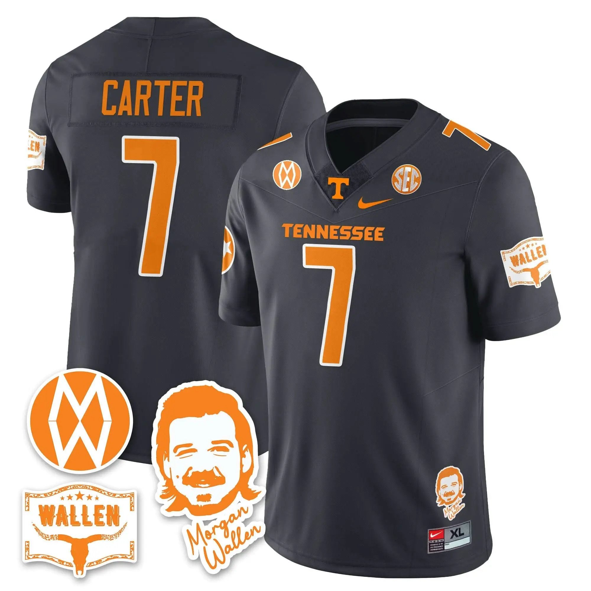 TV Morgan Wallen 2025 Jersey by Tennessee Volunteers