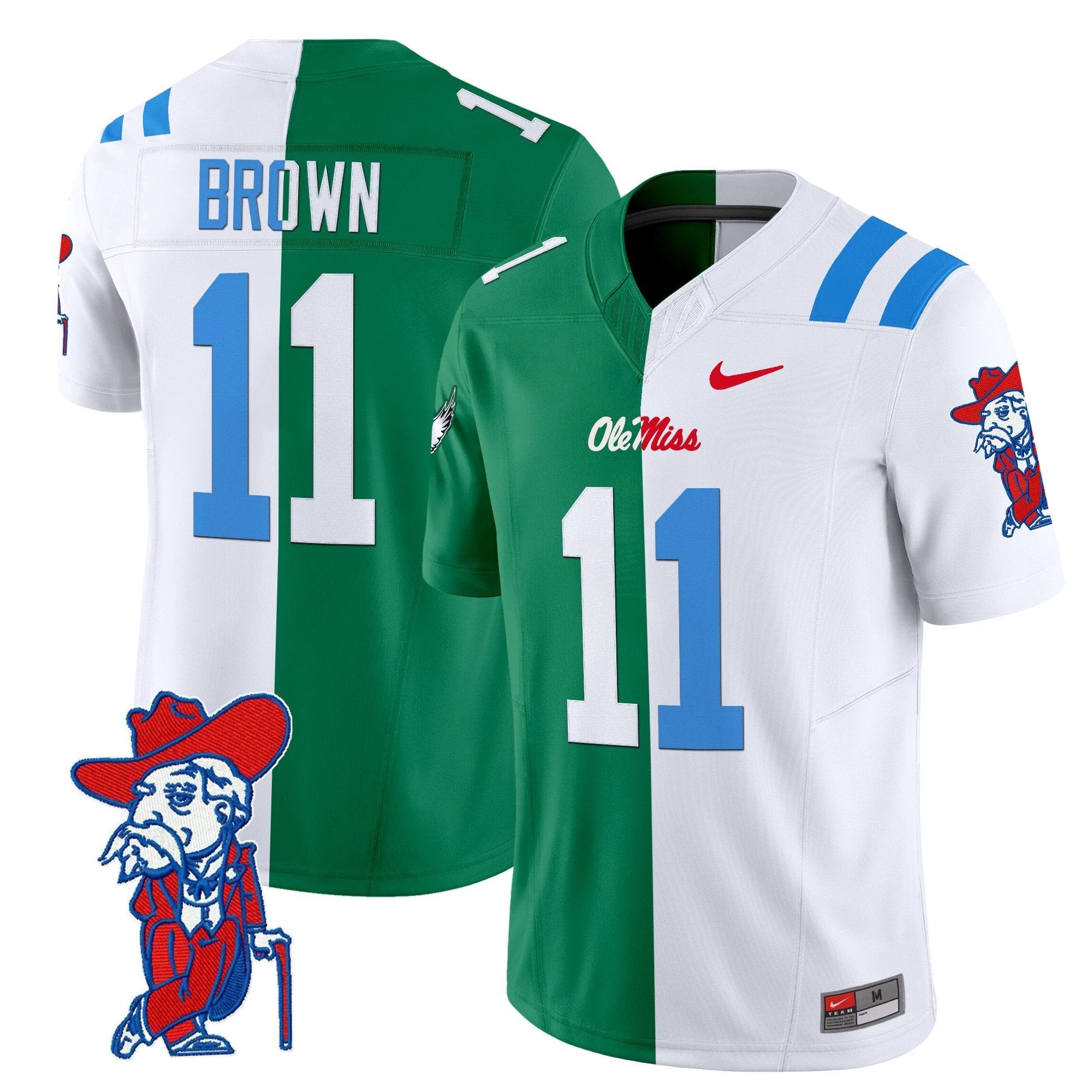 Ole Miss Rebels Split Vapor Limited Jersey - All Stitched by bustlight