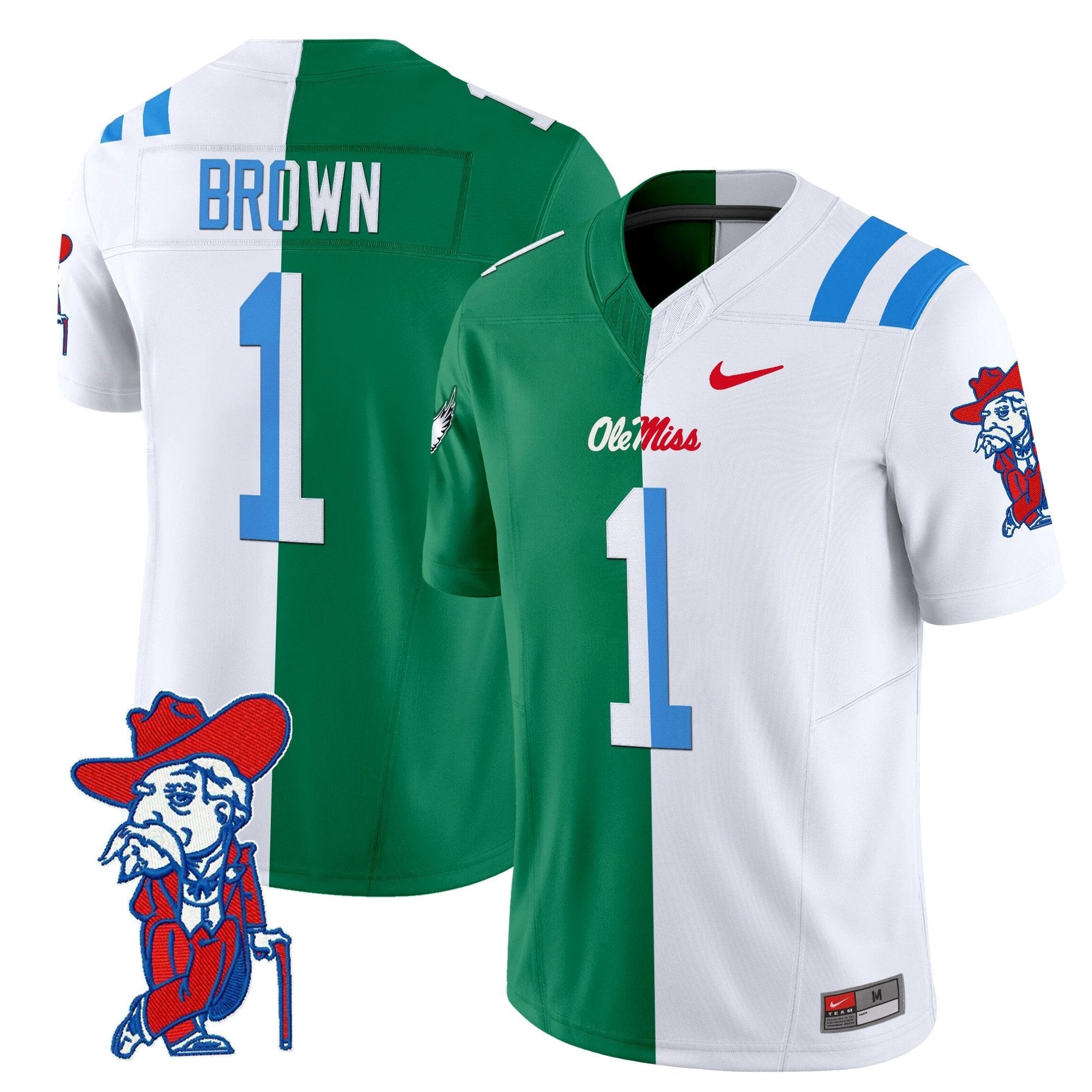Ole Miss Rebels Split Vapor Limited Jersey - All Stitched by bustlight