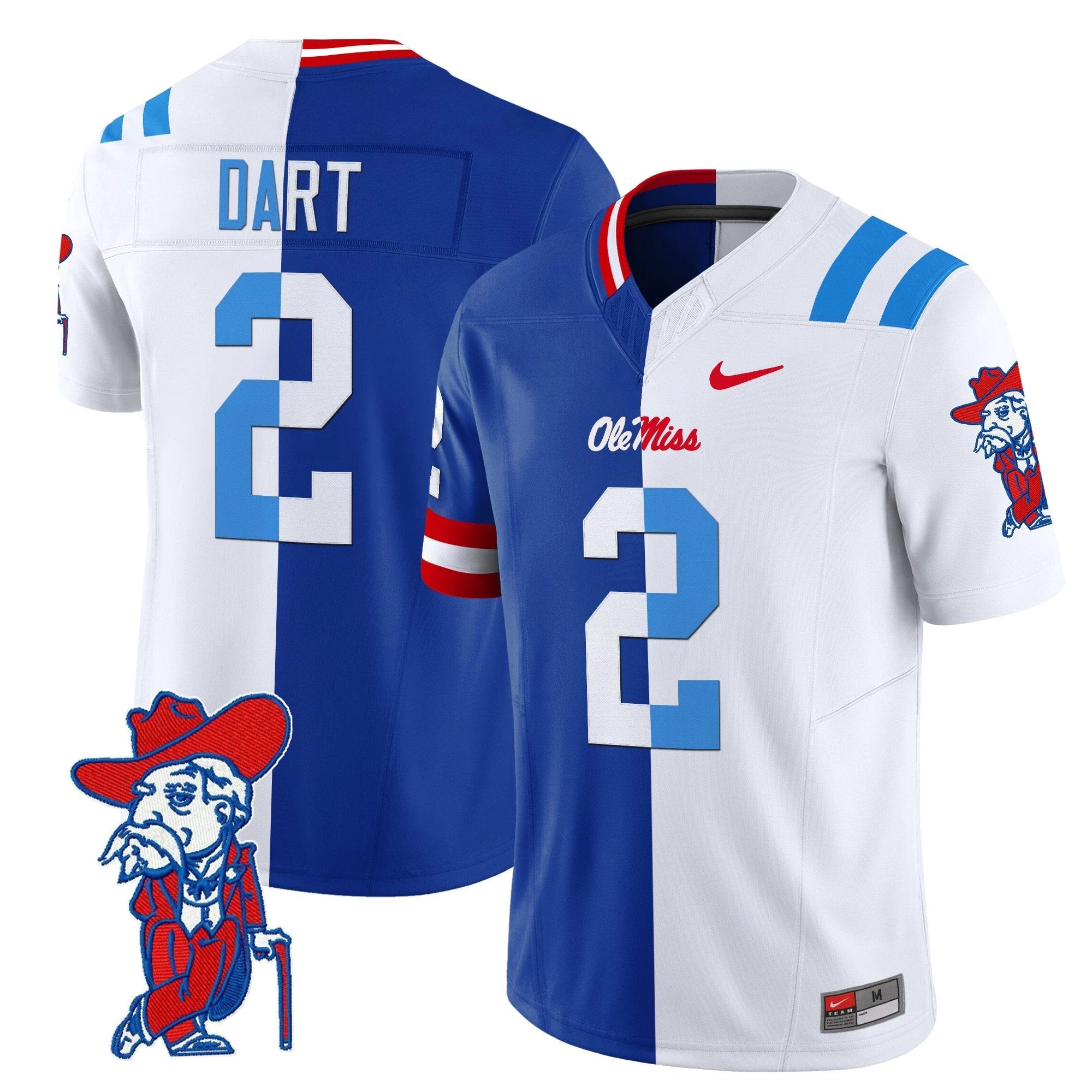 Ole Miss Rebels Split Vapor Limited Jersey - All Stitched by bustlight