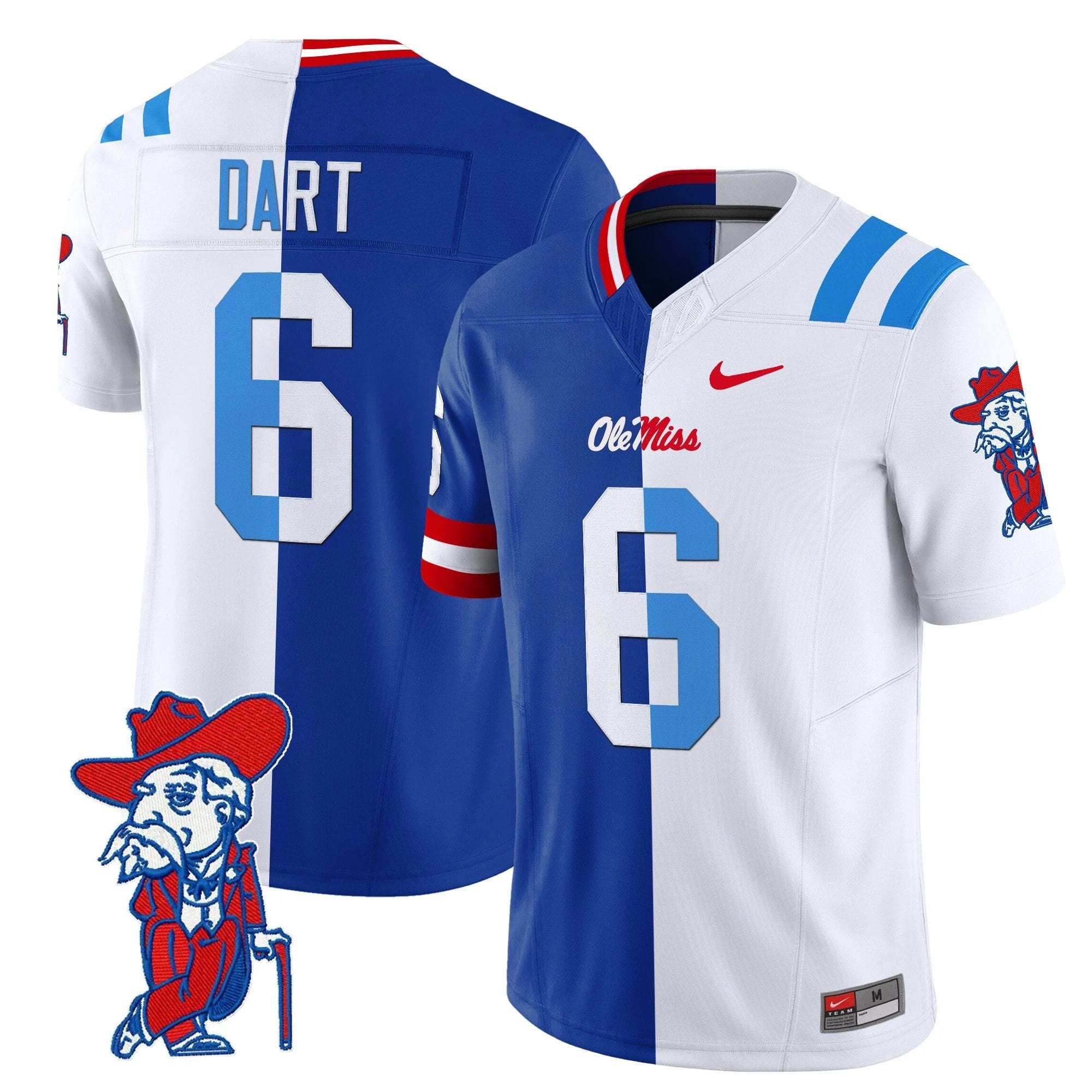Ole Miss Rebels Split Vapor Limited Jersey - All Stitched by bustlight