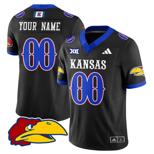 Custom Kansas Jayhawks Football Jersey Name, Number 2025 Limited All Stitched by Kansas Jayhawks
