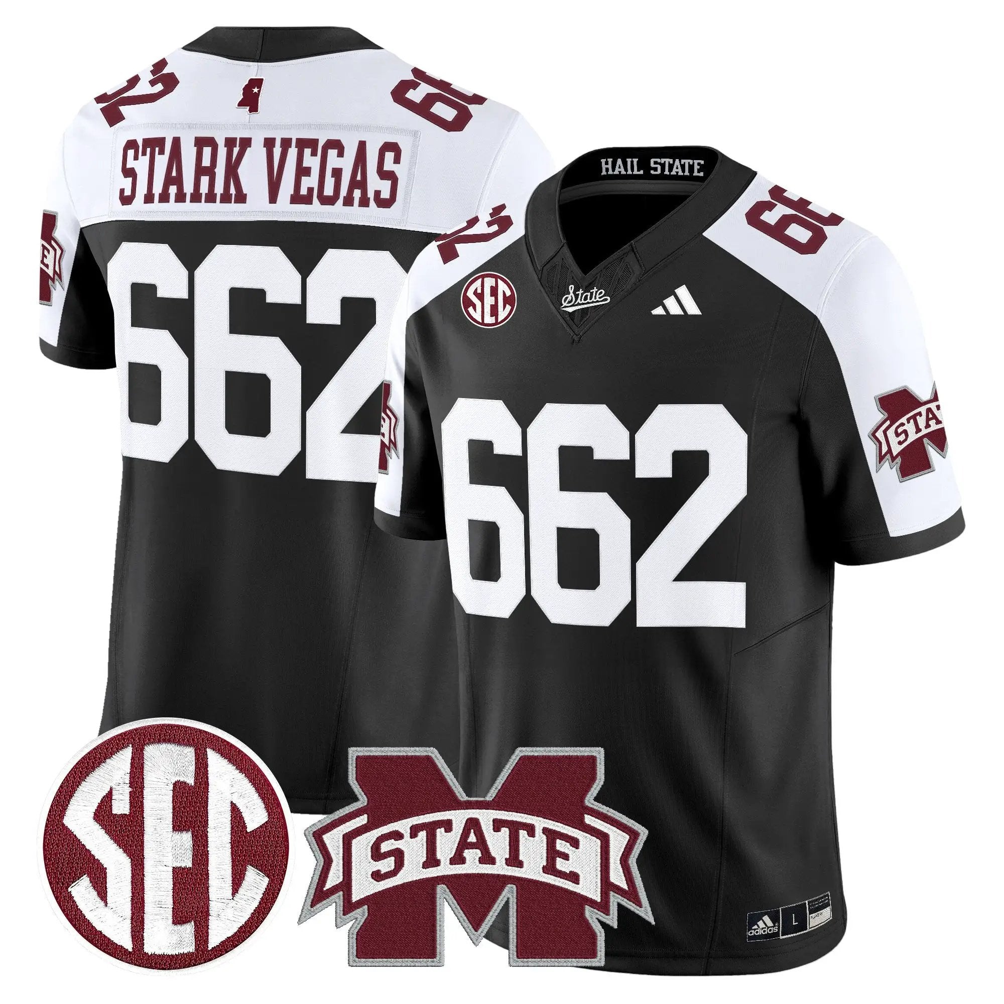 MSB 'Dark Mode' Vapor Limited Jersey by Mississippi State Bulldogs