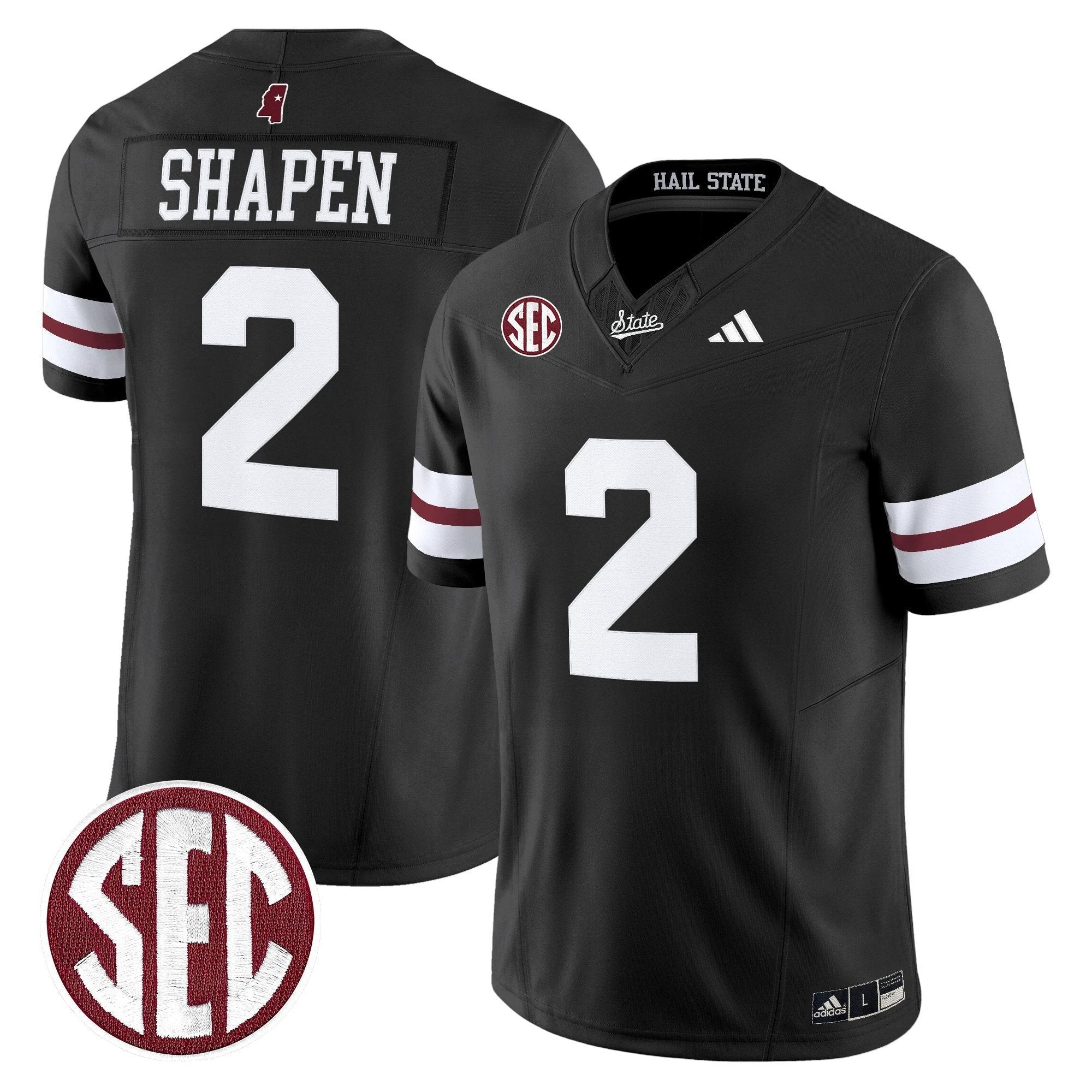Mississippi State Bulldogs 'Dark Mode' Vapor Limited Jersey - All Stitched by Mississippi State Bulldogs