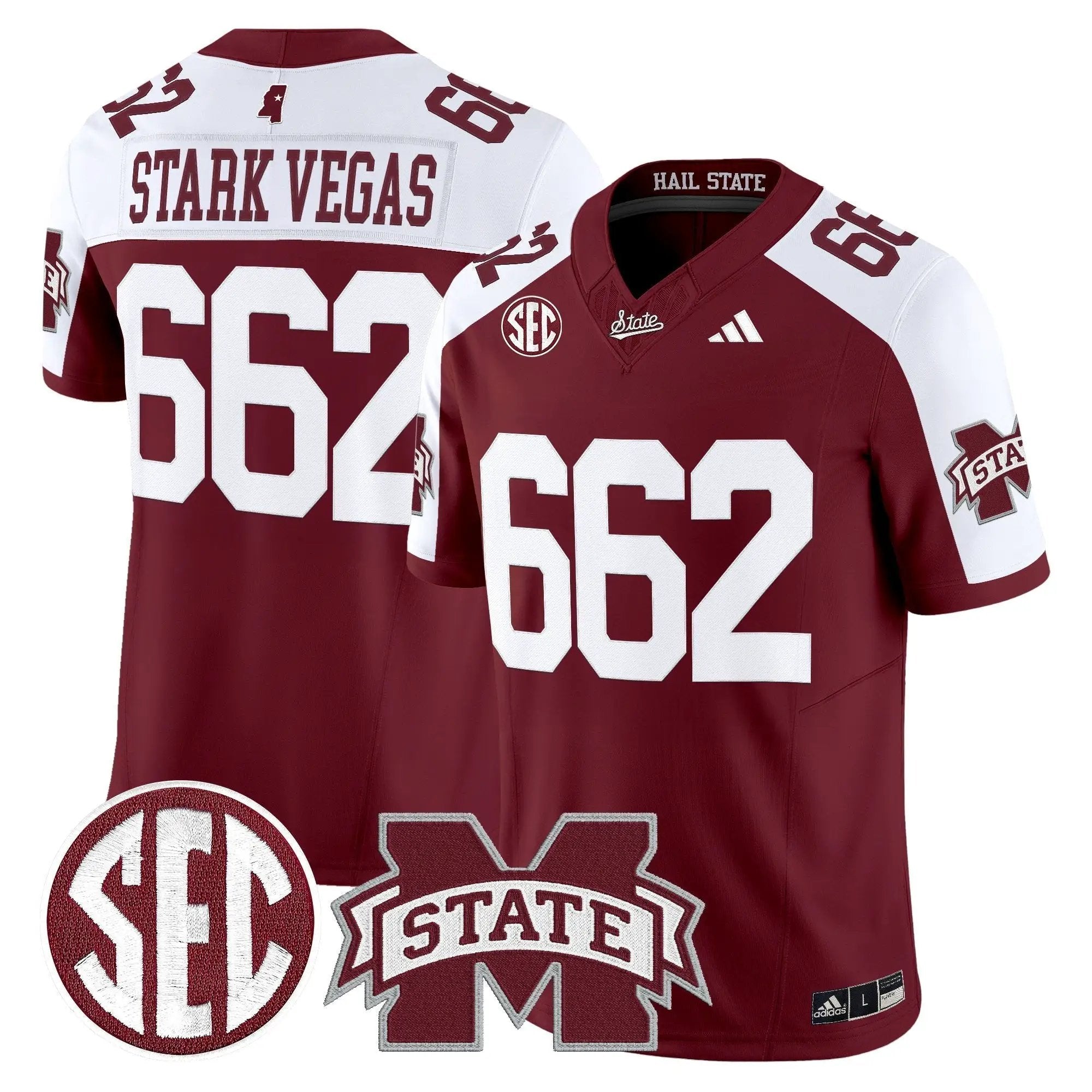 MSB 'Dark Mode' Vapor Limited Jersey by Mississippi State Bulldogs