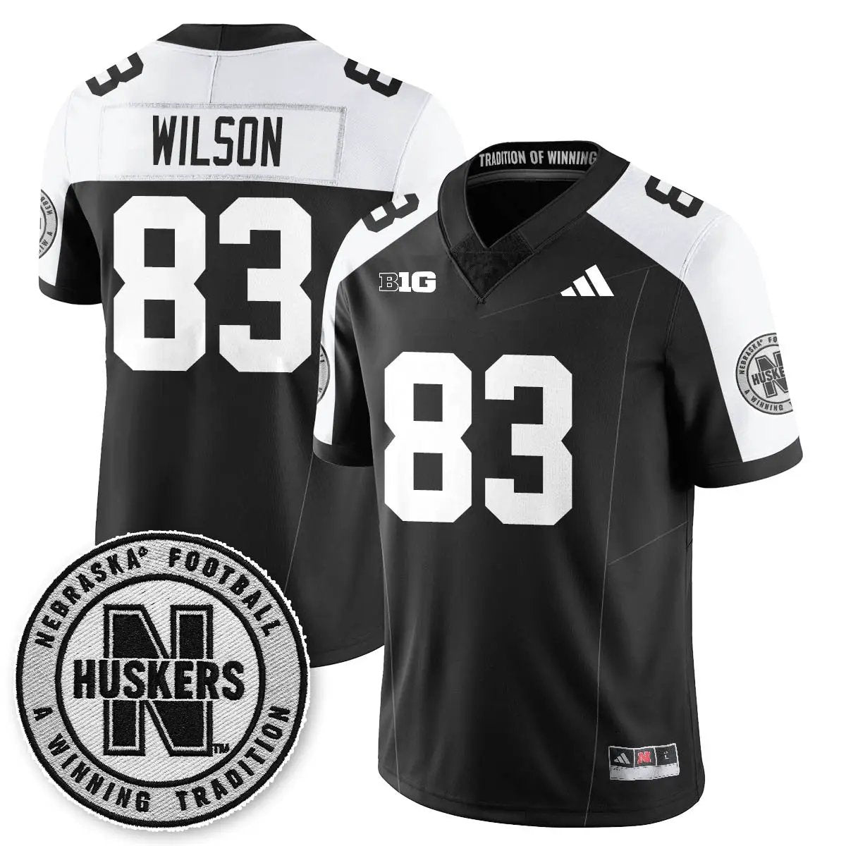 Nebraska Football 2025 "Blackout" Jersey by Nebraska Cornhuskers
