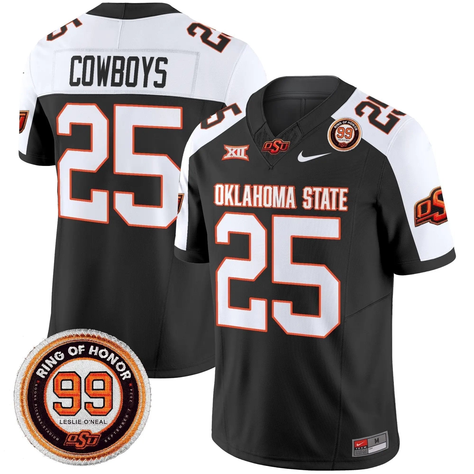 OSD 2025 Vapor Limited Jersey - Leslie O'neal Patch by Oklahoma State Cowboys